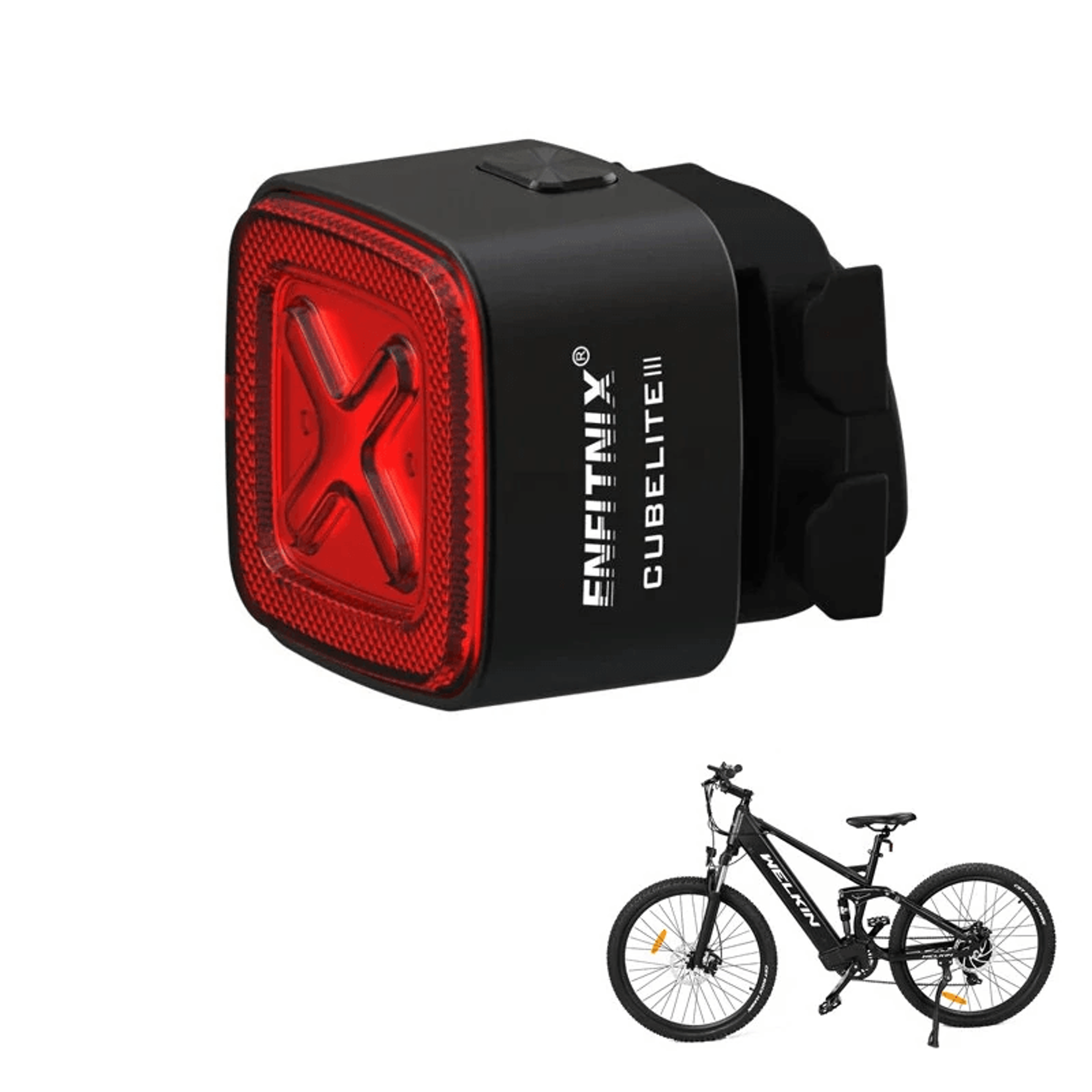 smart bike taillight with brake sensing light modes usb c rechargeable waterproof