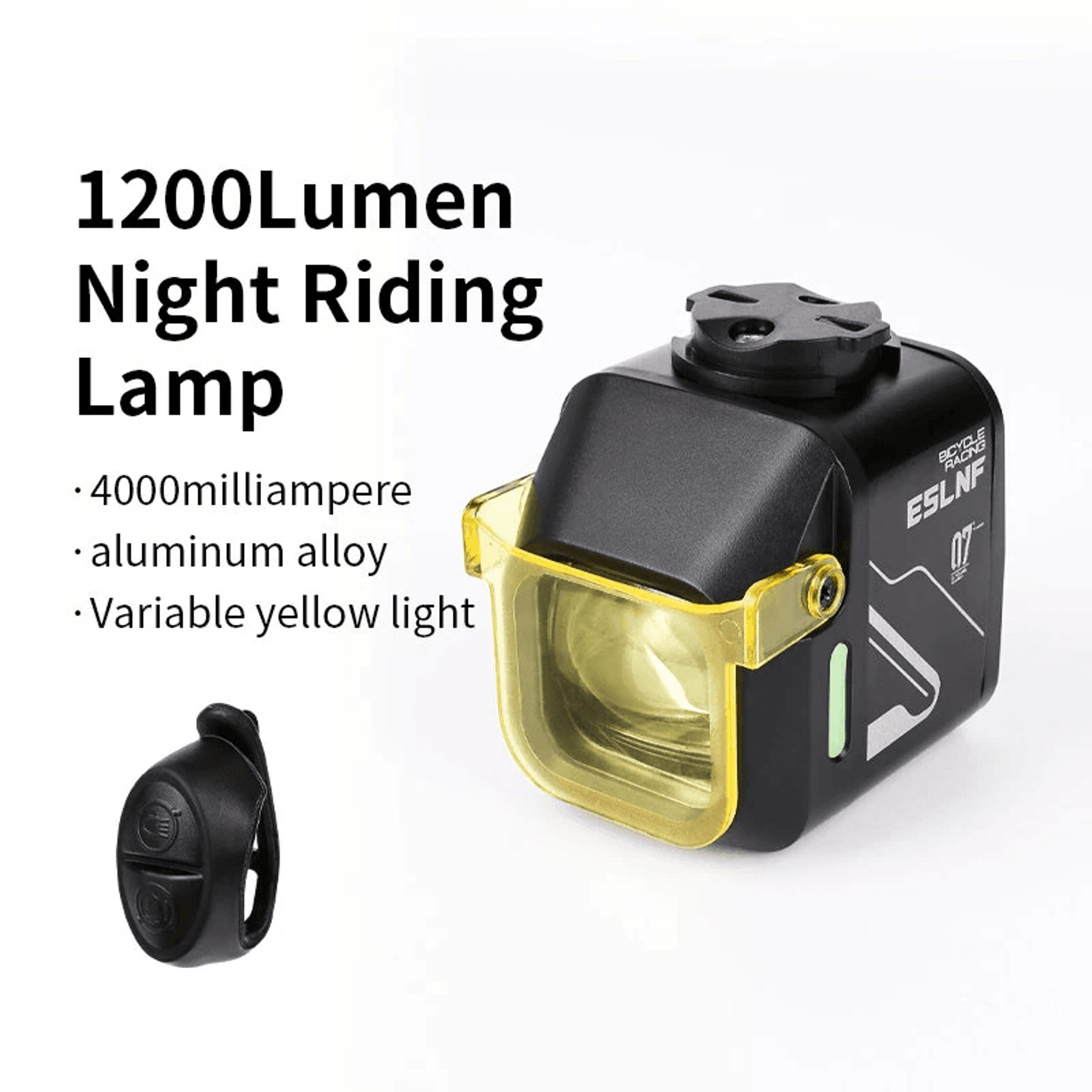 Rechargeable Bicycle Headlight With Wired Remote And High Low Beam 5