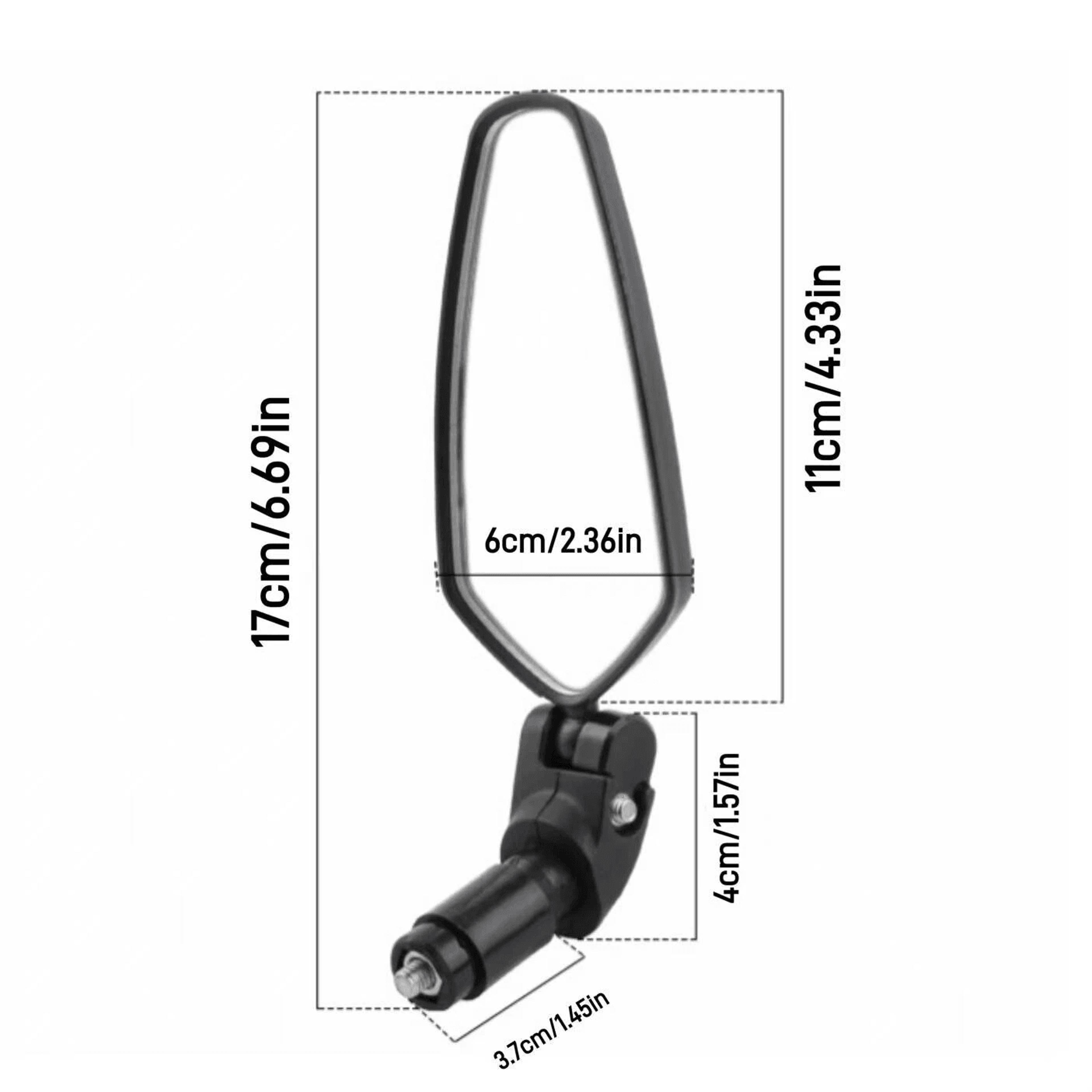 Adjustable Bicycle Rearview Mirrors For Handlebar Ends 6