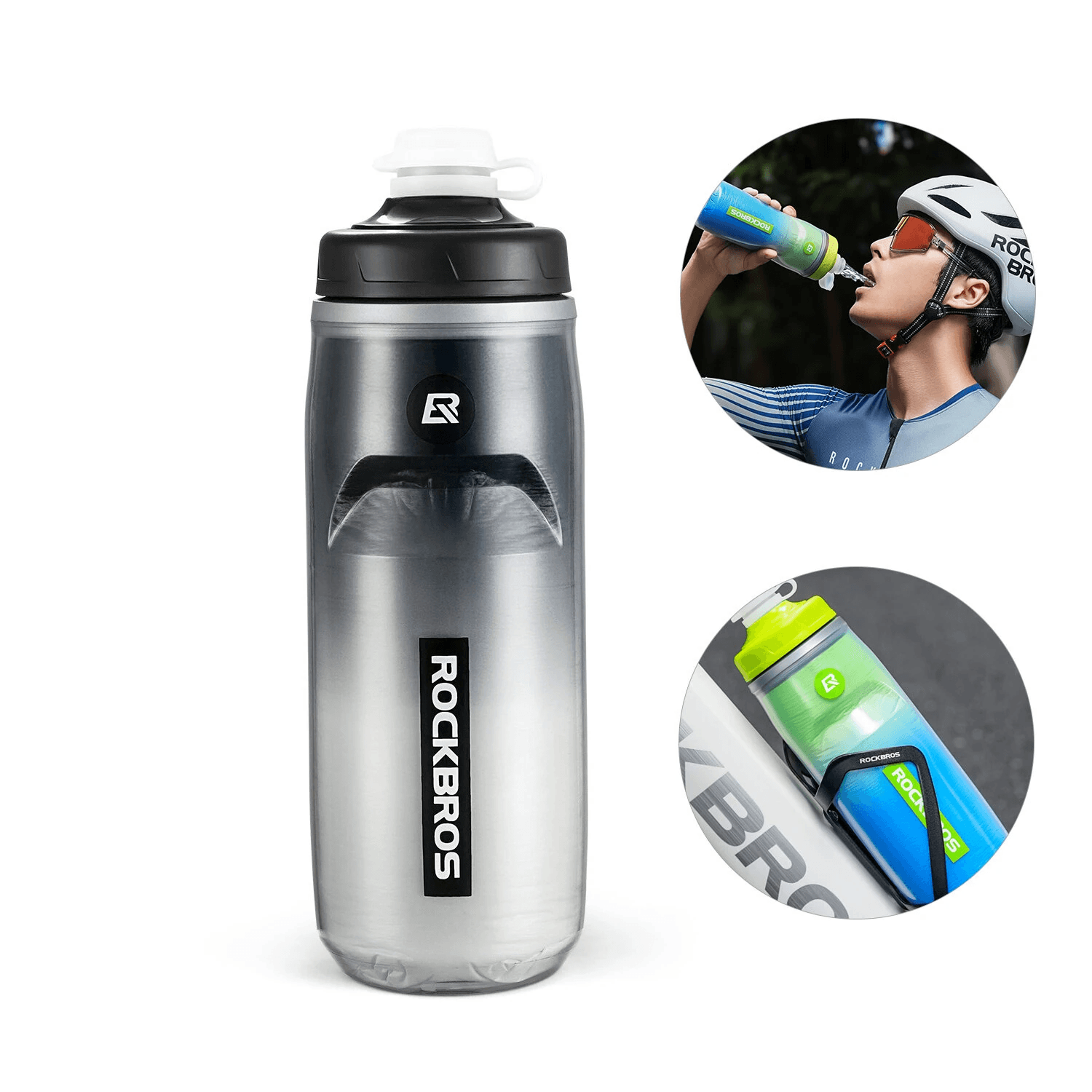 insulated cycling water bottle fl oz leak proof sports bottle