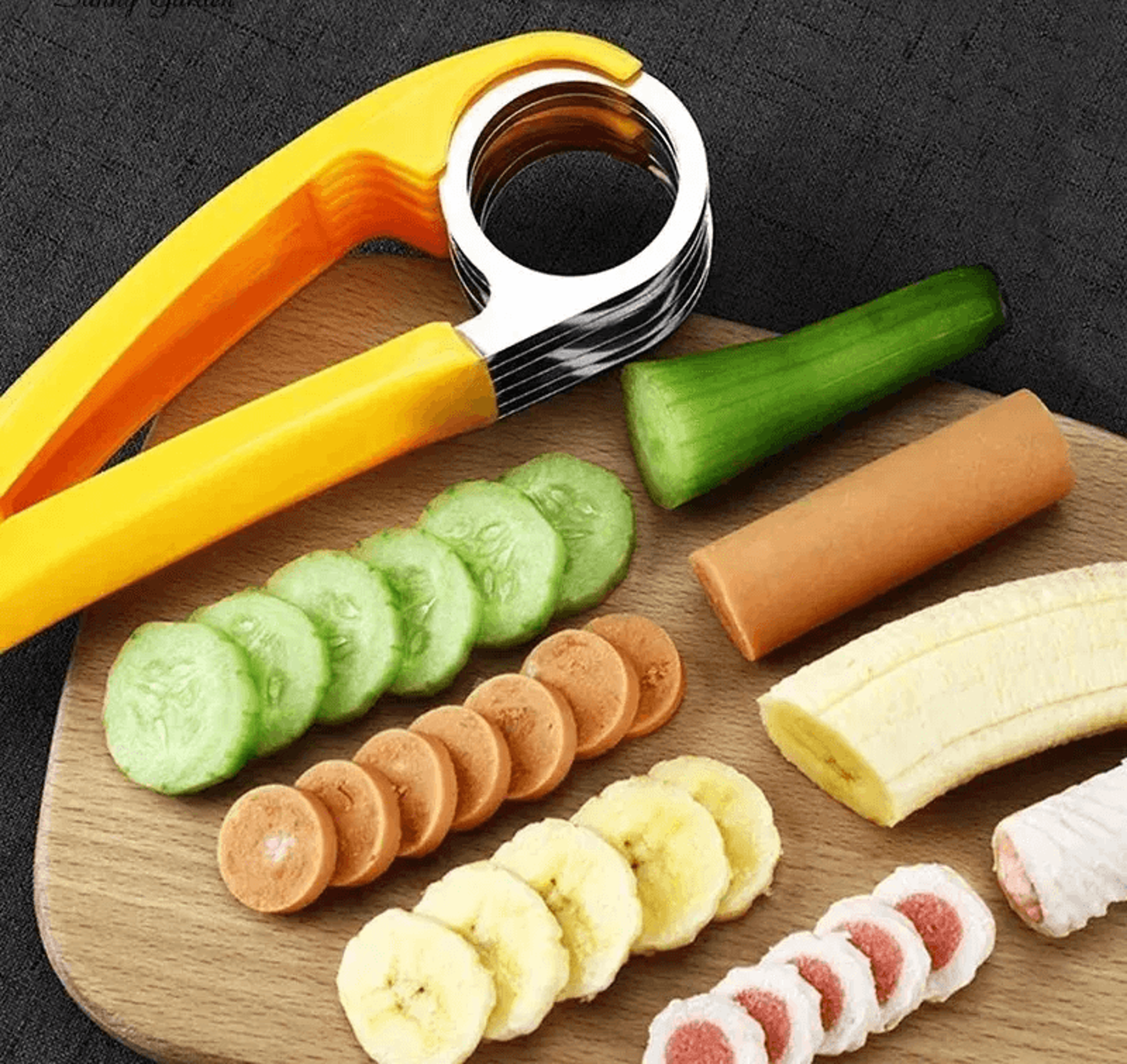 Stainless Steel Banana Slicer For Fruits Vegetables And Sausages 4
