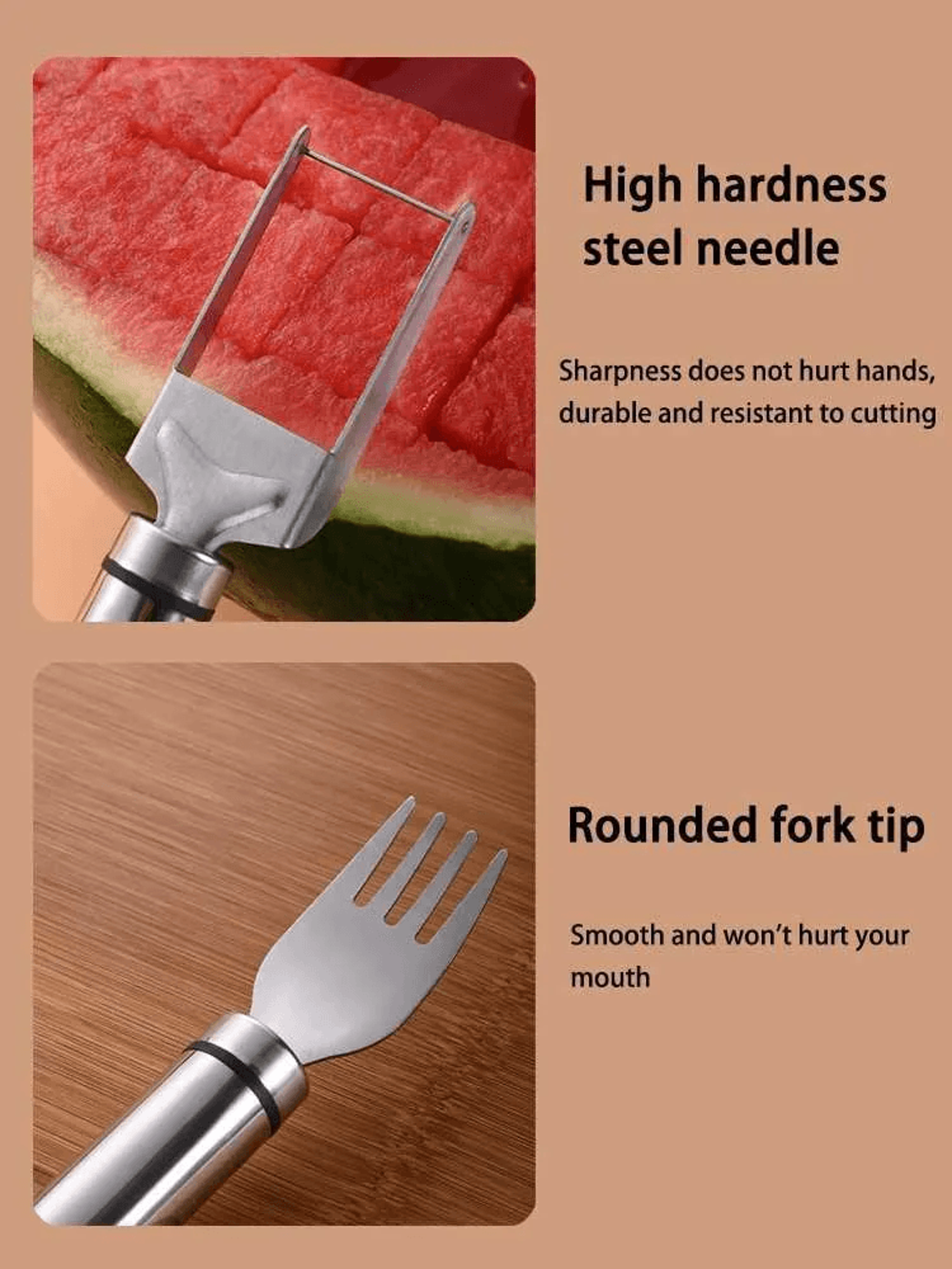 Stainless Steel Windmill Watermelon Cutter And Fruit Slicer For Salads 3