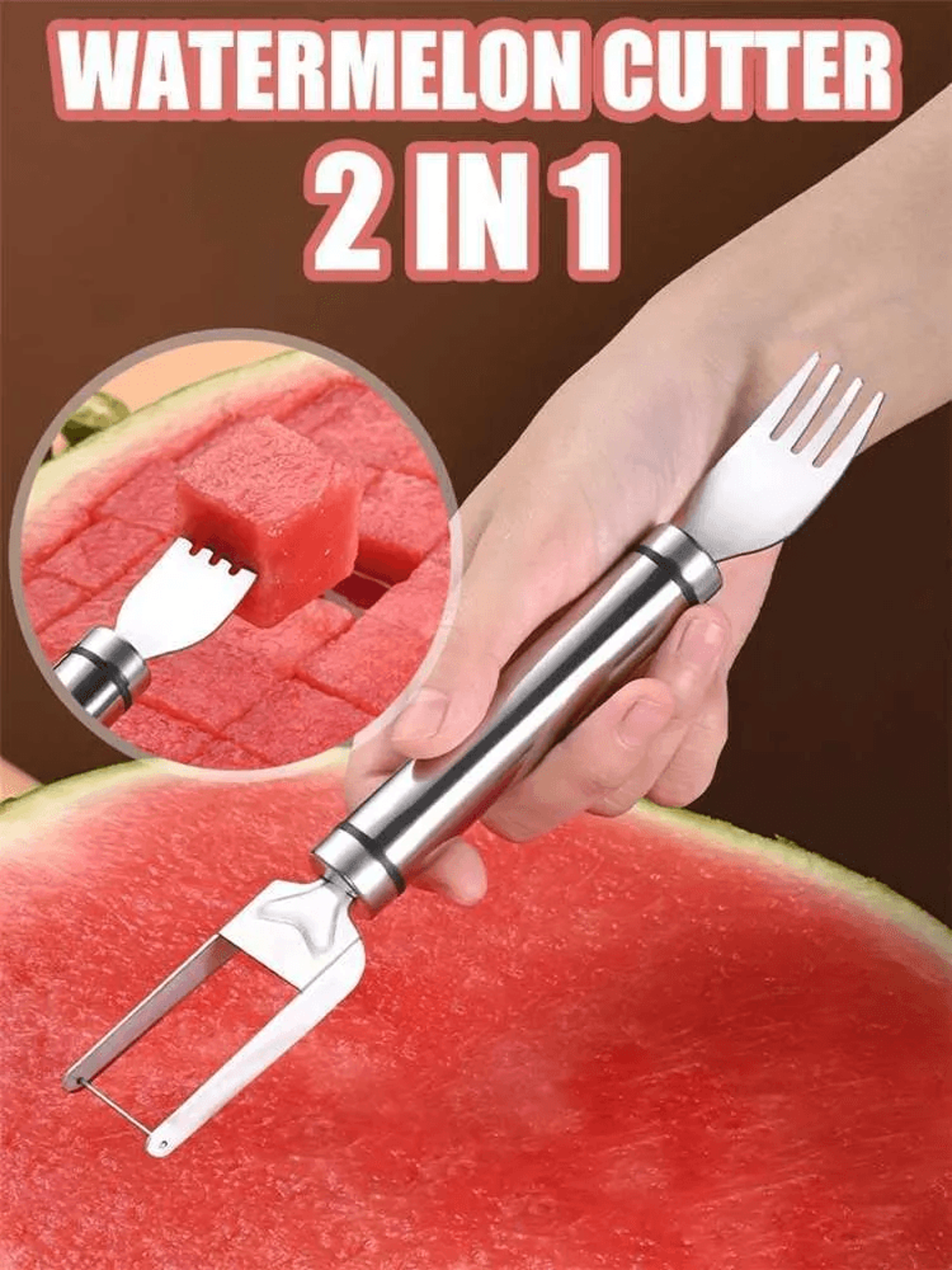 Stainless Steel Windmill Watermelon Cutter And Fruit Slicer For Salads 4