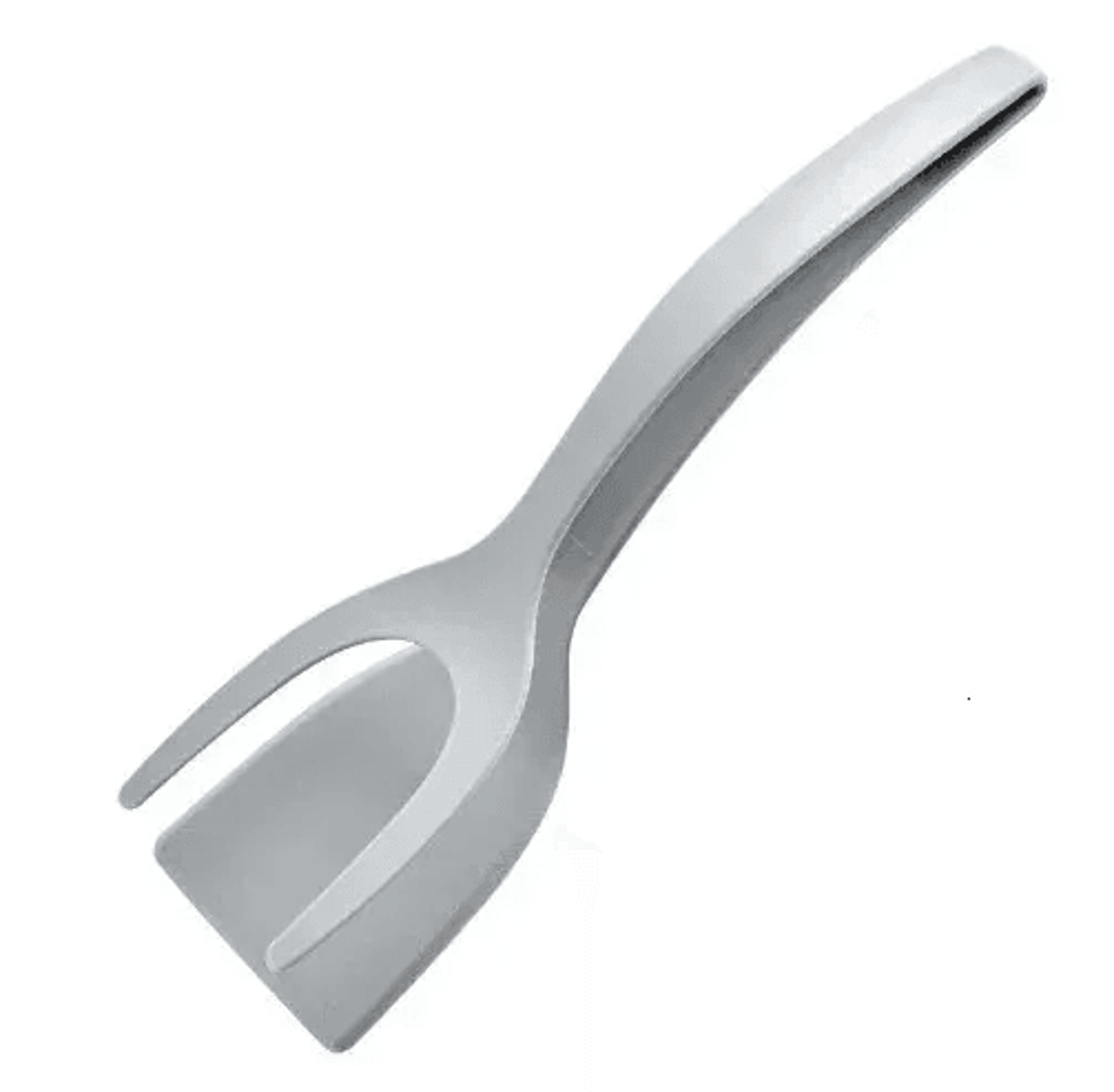flip tongs and spatula with silicone and stainless steel for nonstick cooking