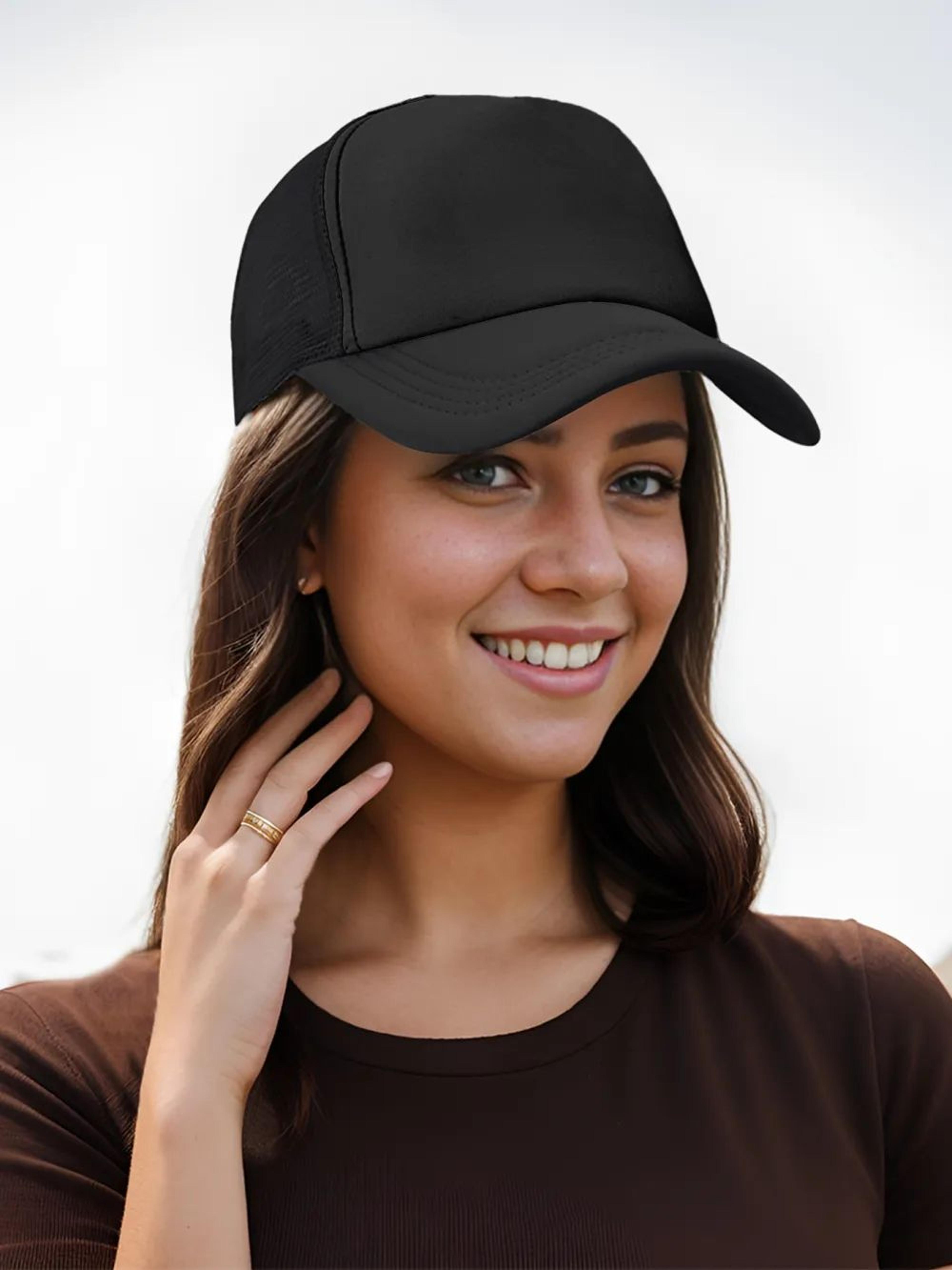 breathable mesh baseball cap with adjustable strap for sports and outdoor wear