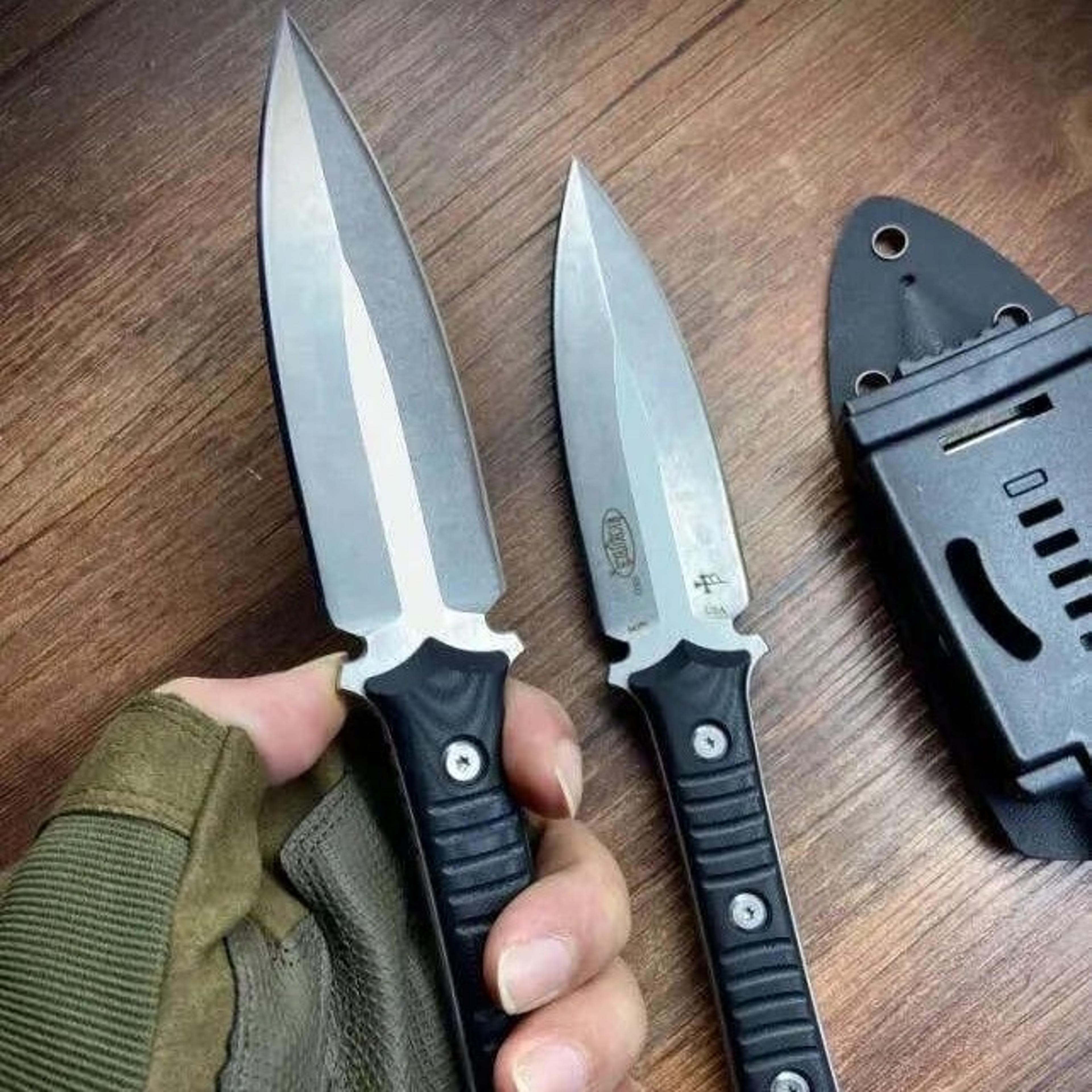 mt sbd borka fixed blade knife with steel blade and handle for camping