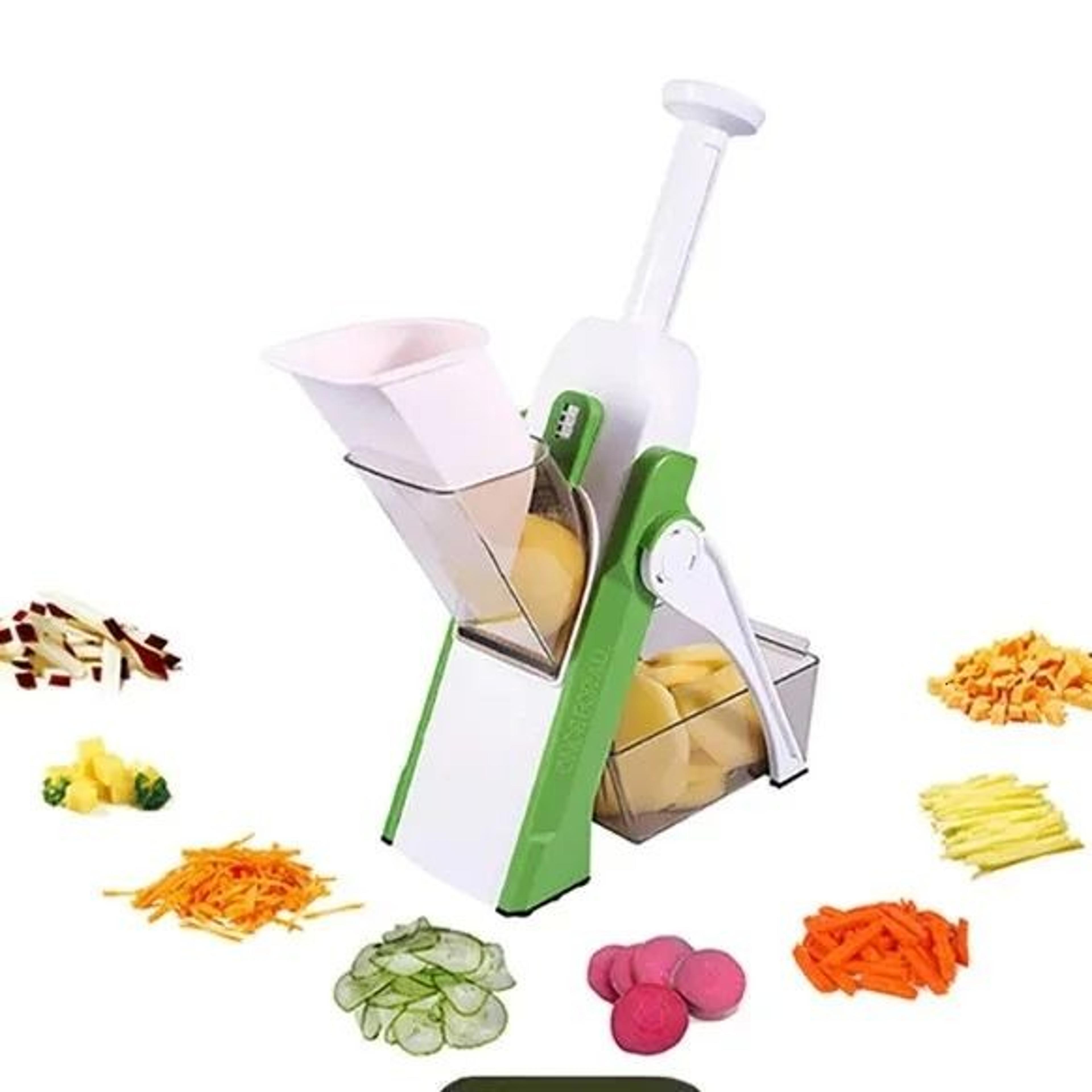 manual vegetable cutter and slicer with adjustable stainless steel blade