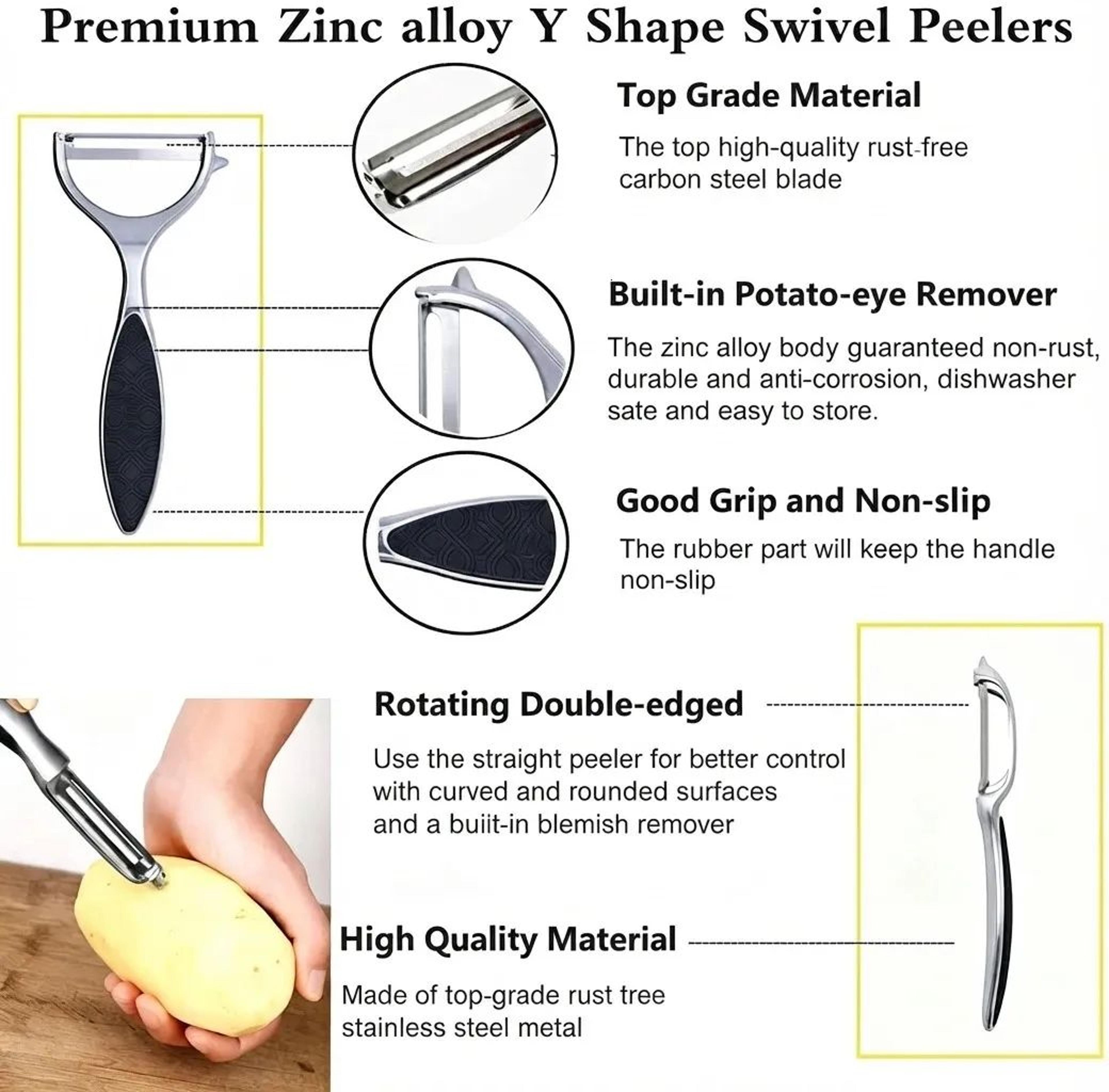 Vegetable Peeler With Rotatable Design For Potatoes Carrots And Fruits 3