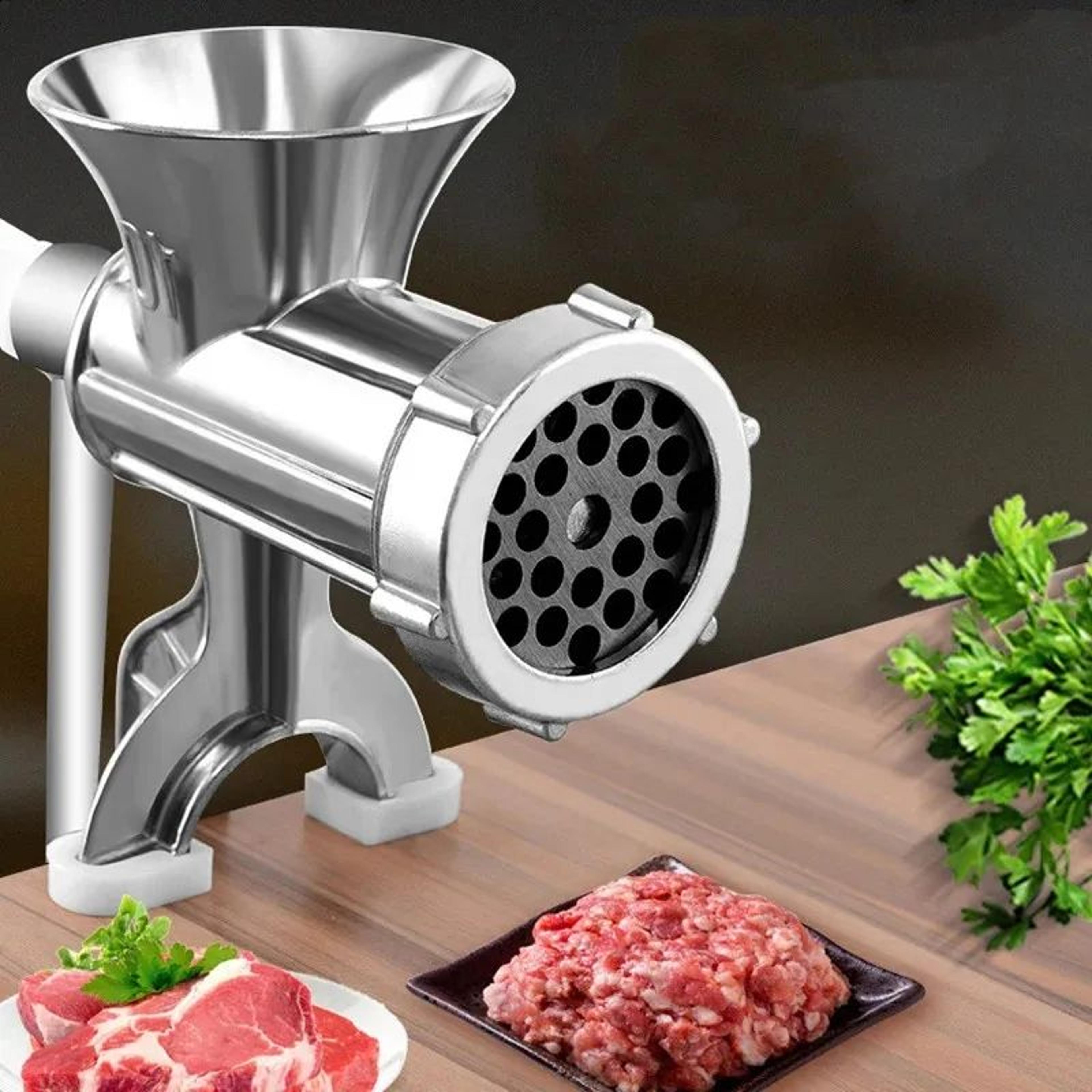 manual meat grinder and sausage stuffer with aluminum alloy construction