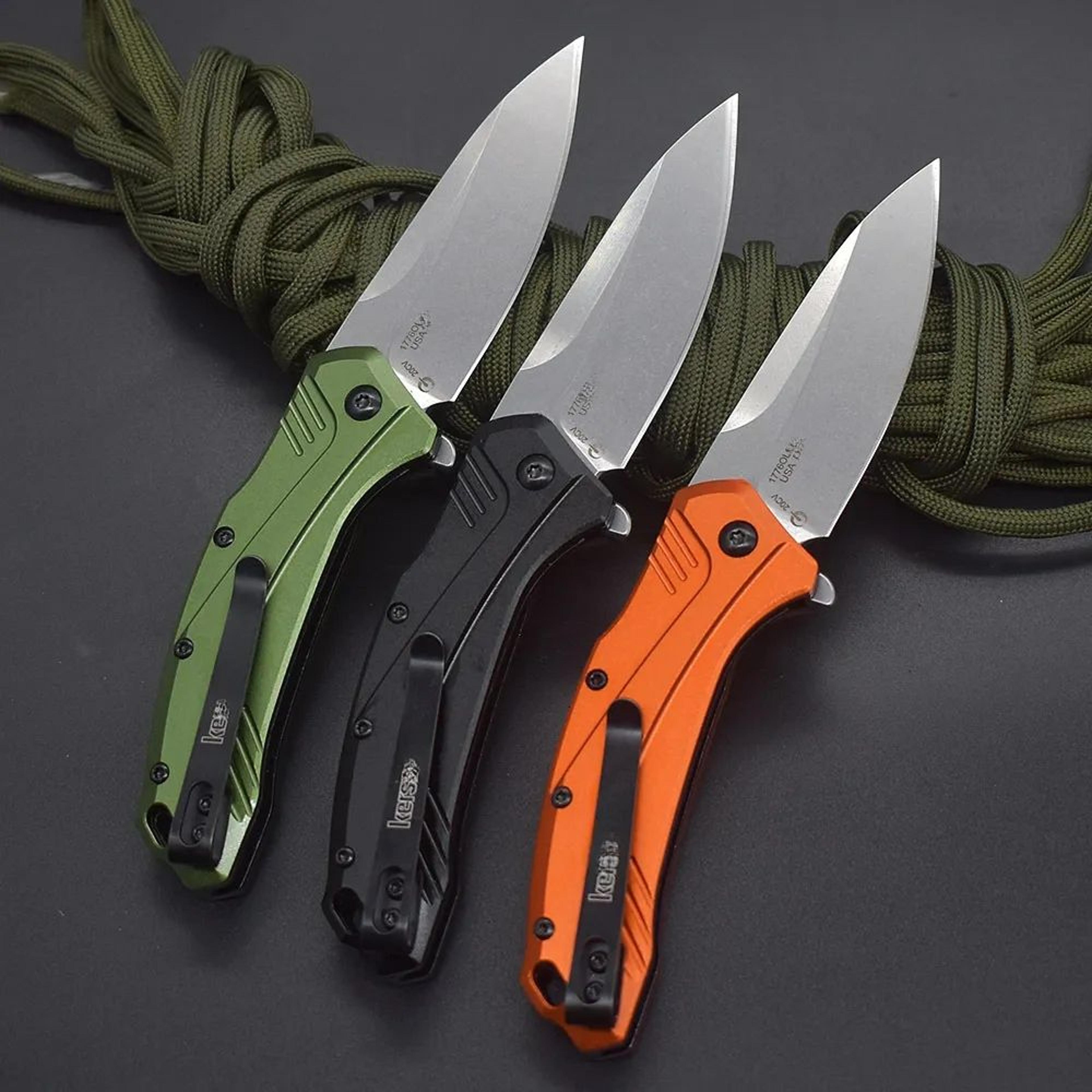 folding pocket knife with steel blade and aluminum handle