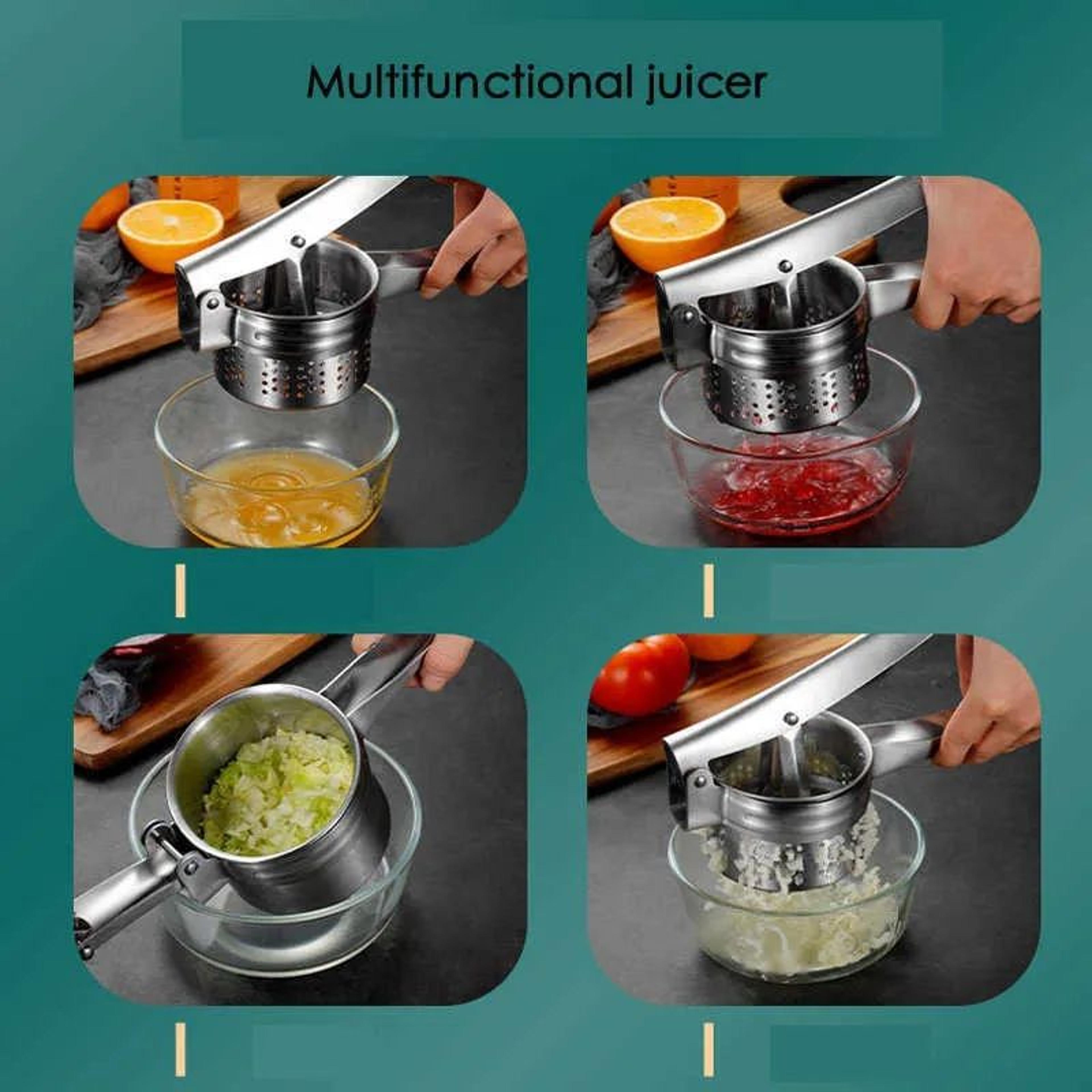 Manual Fruit Juicer Press With Aluminum Alloy Handheld Squeezer For Citrus And Vegetables 4