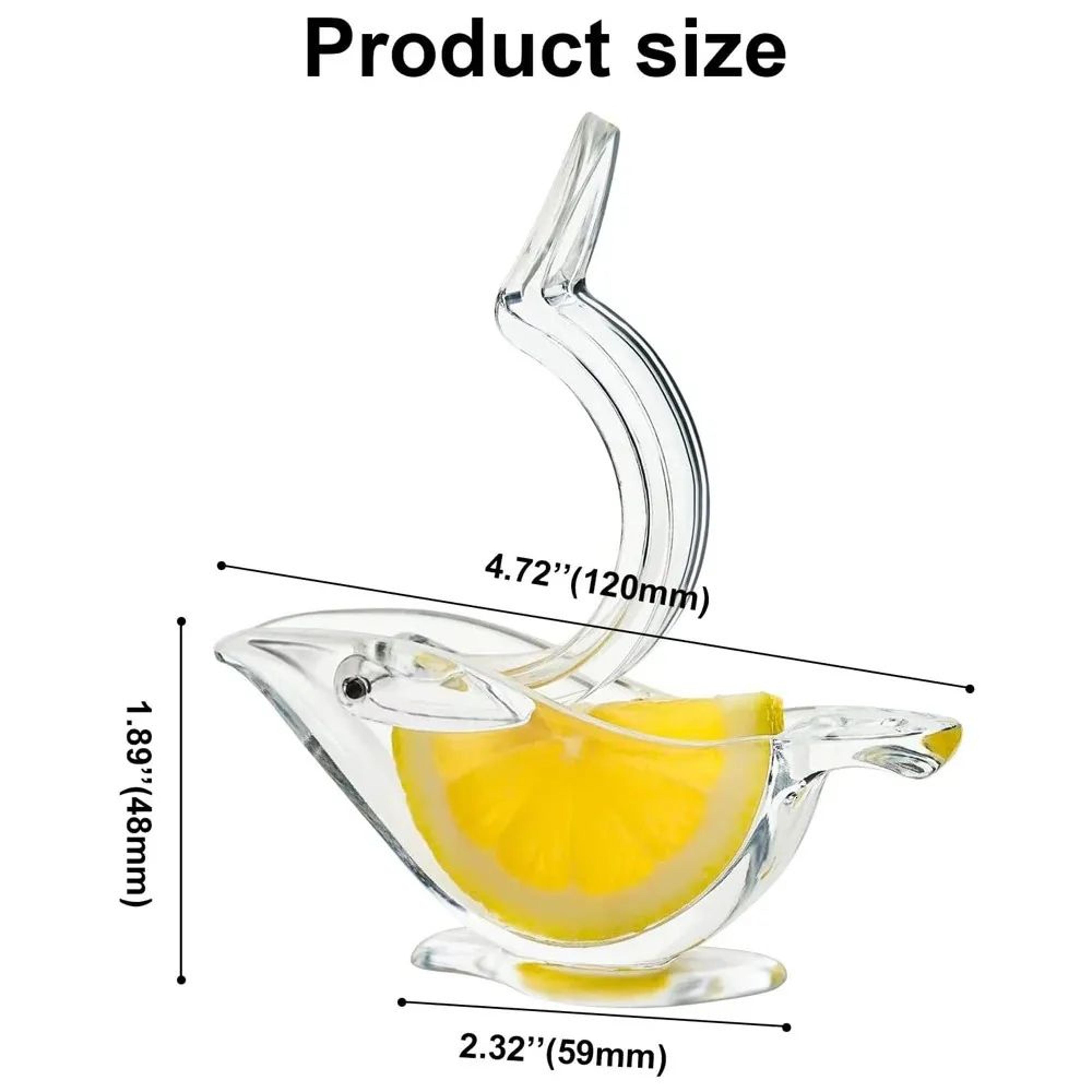 Manual Lemon Squeezer Bird Shaped Acrylic Citrus Juicer For Lemons And Limes 5