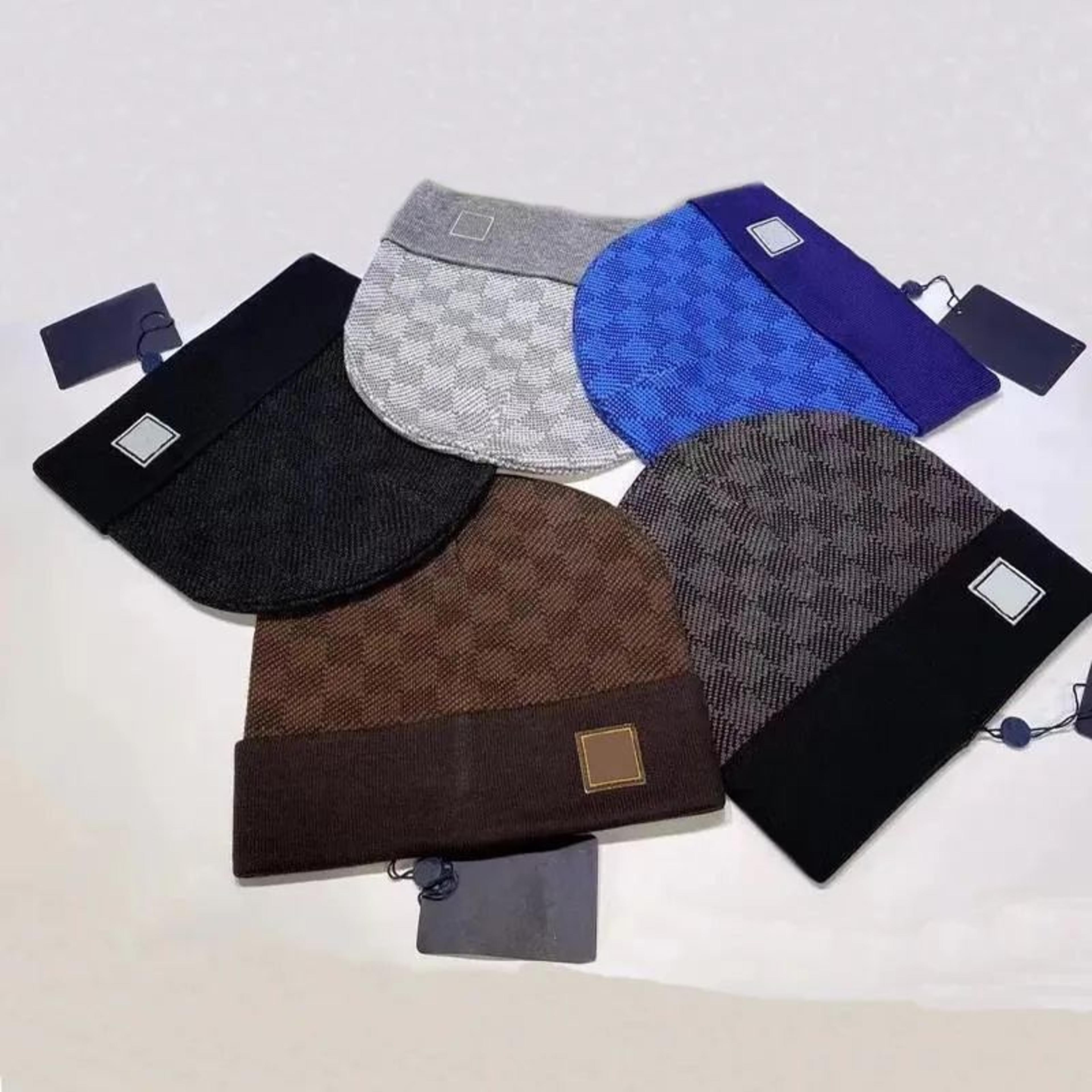 warm winter knit beanie with printed design and classic fitted style