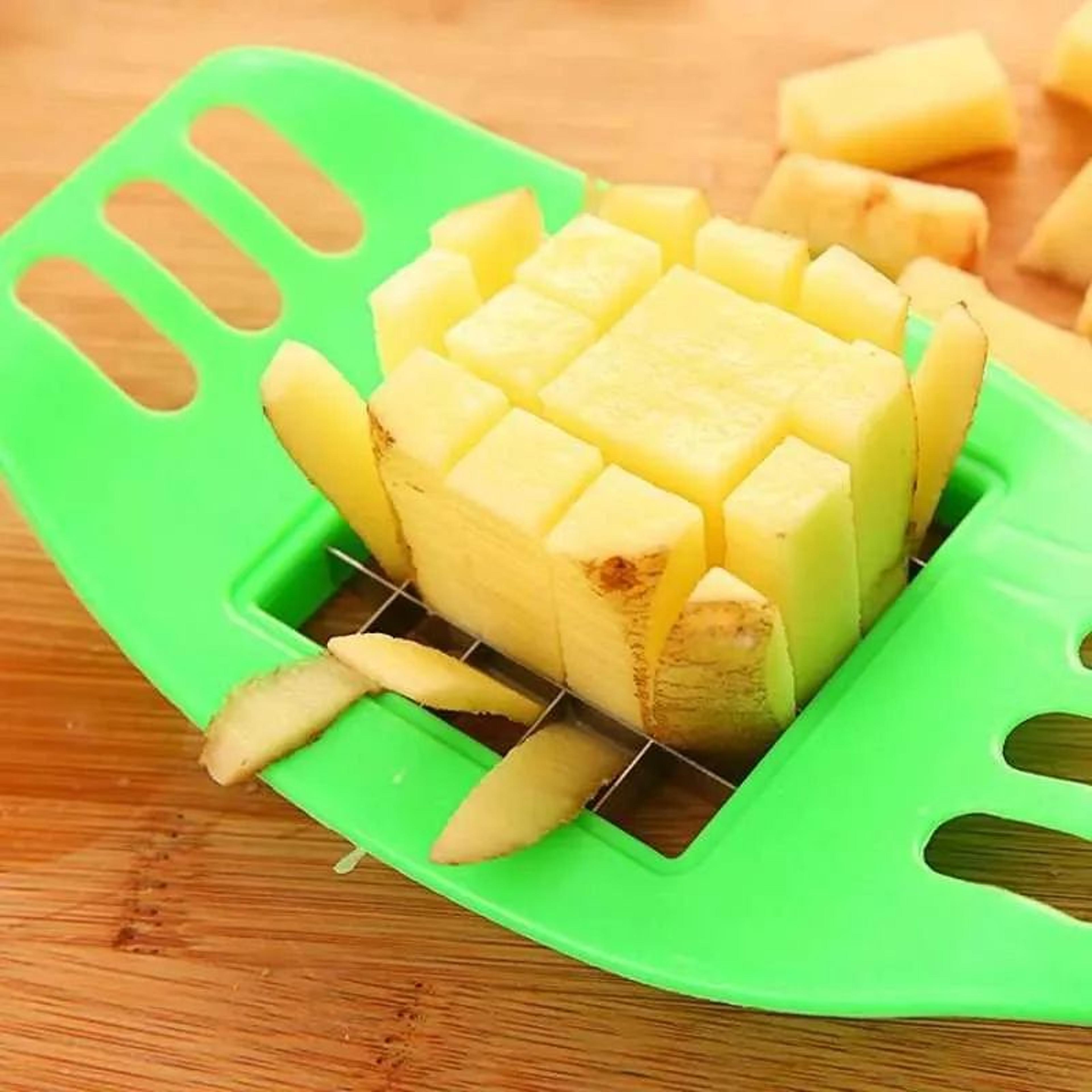 Stainless Steel Potato Slicer And Vegetable Cutter With 1