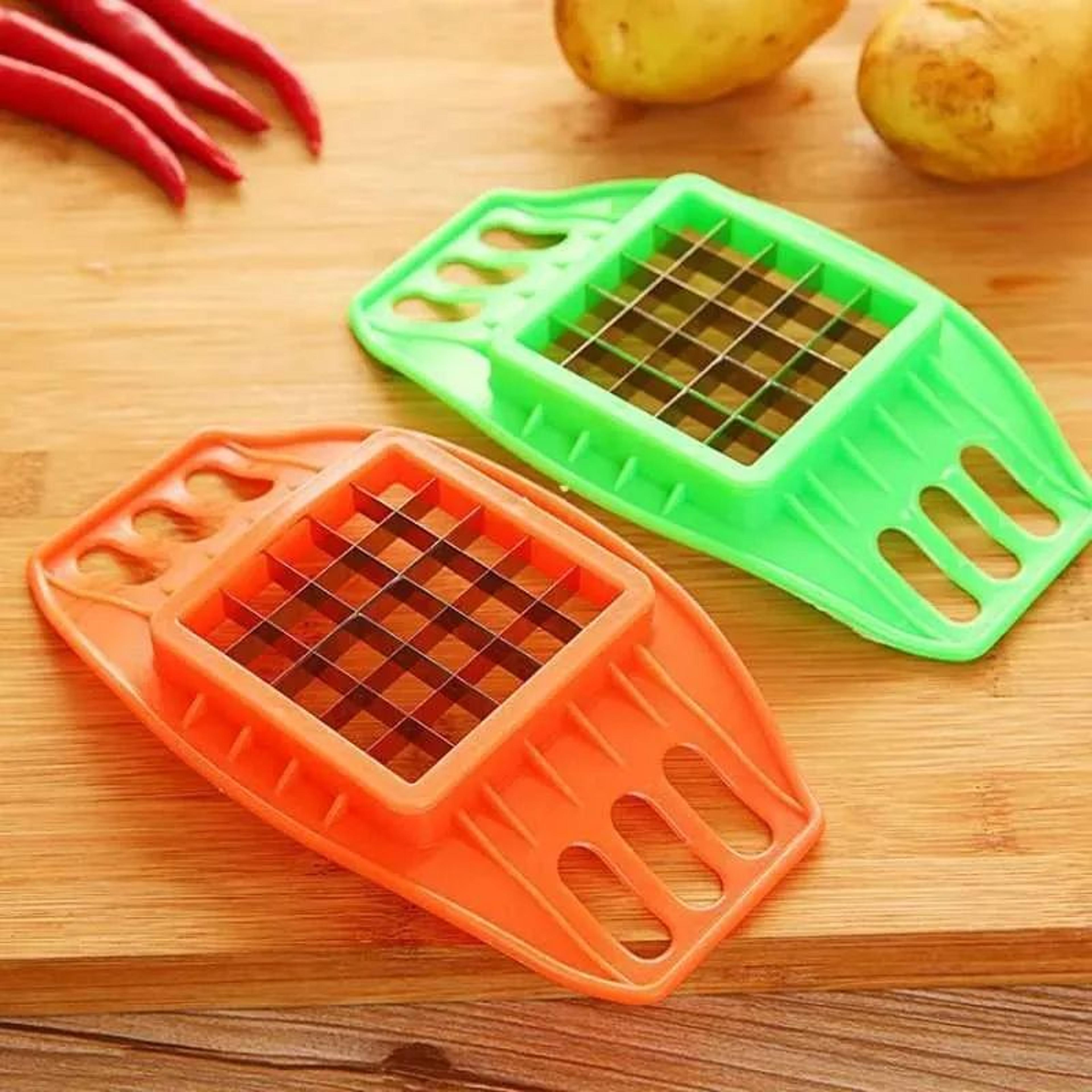 Stainless Steel Potato Slicer And Vegetable Cutter With 2