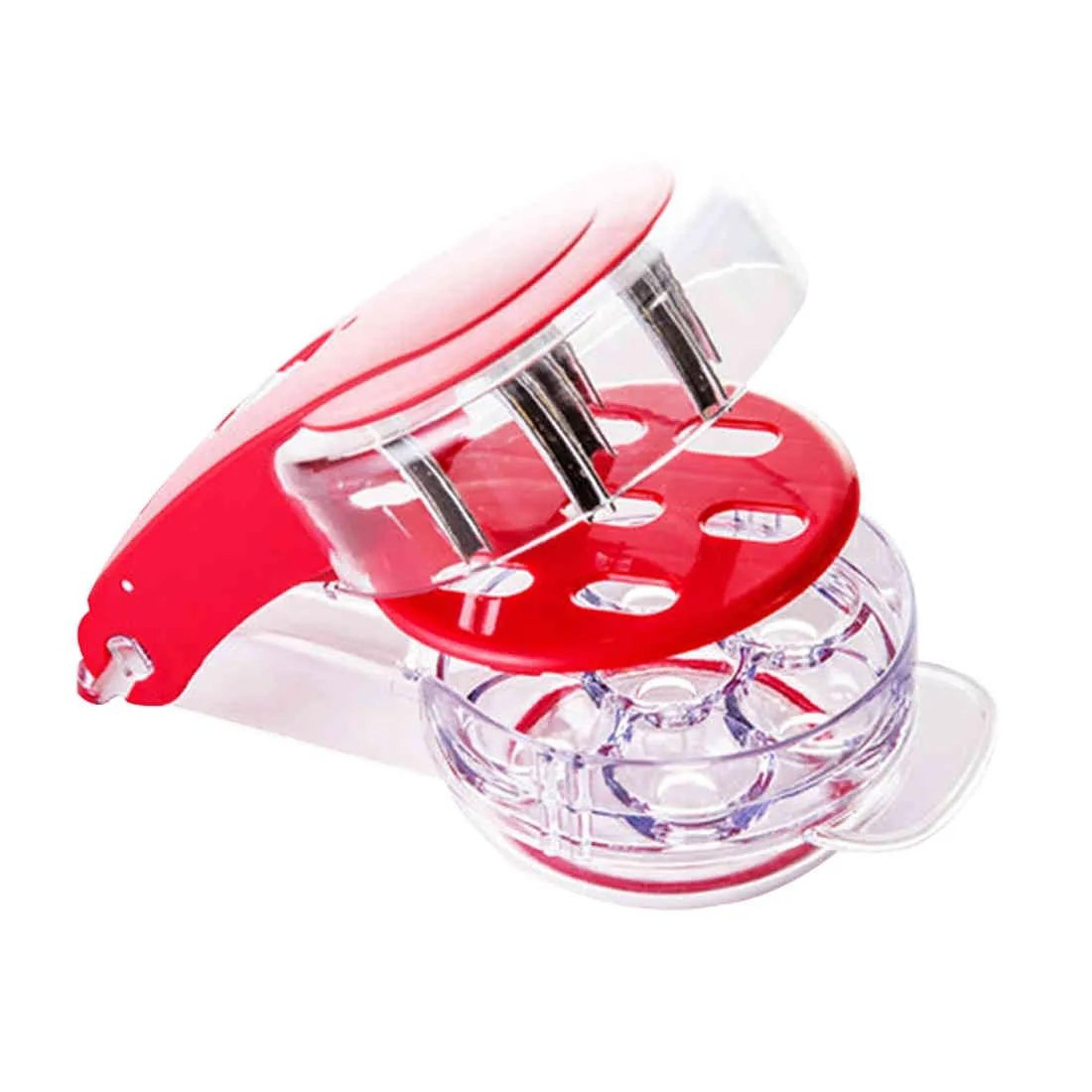 cherry pitter tool with cherry capacity for easy fruit pit removal