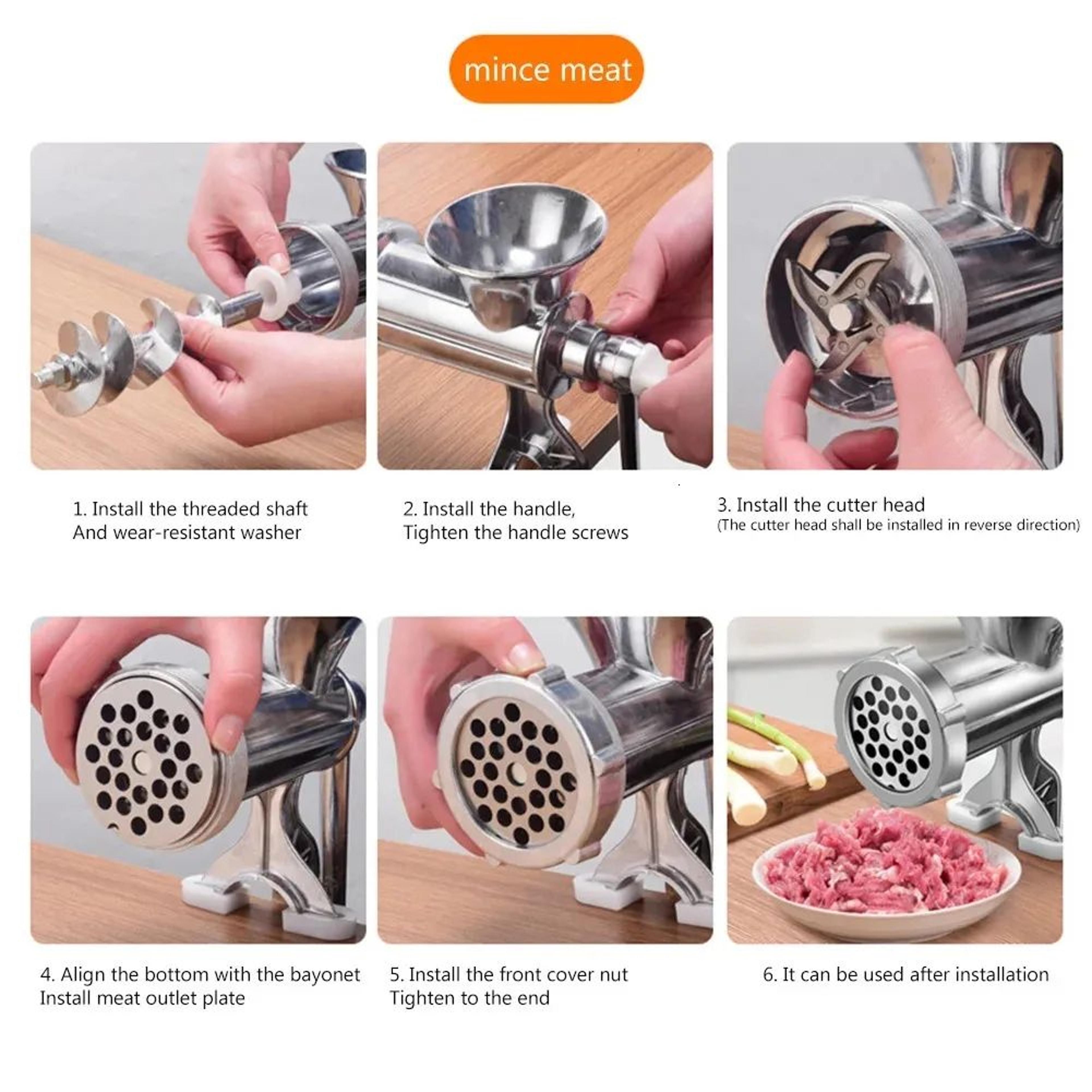 Manual Meat Grinder Hand Crank Food Mincer For Meat Vegetables And Nuts 2