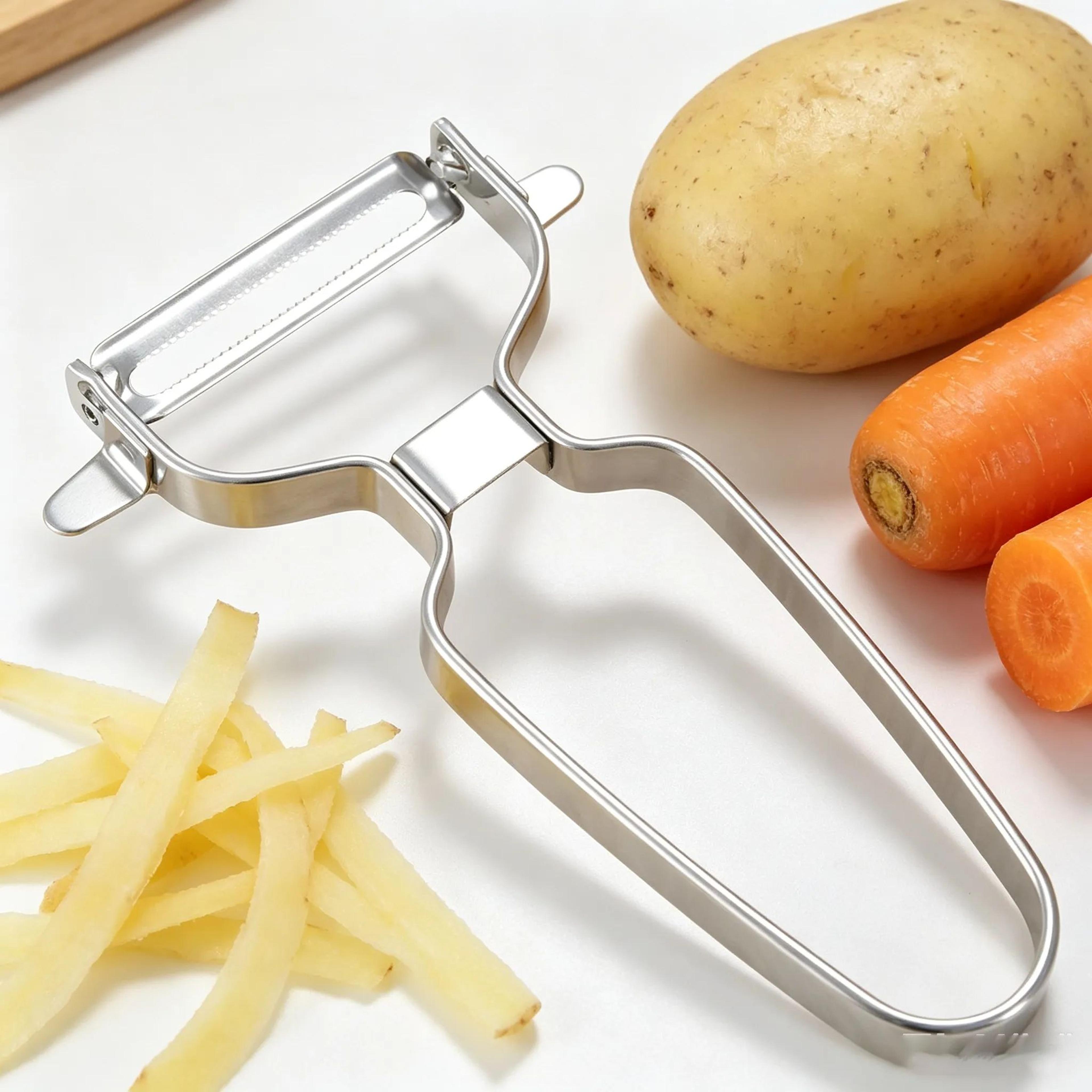 Stainless Steel Vegetable Peeler Knife For Fruits And Potatoes With Manual Cutting Design 2