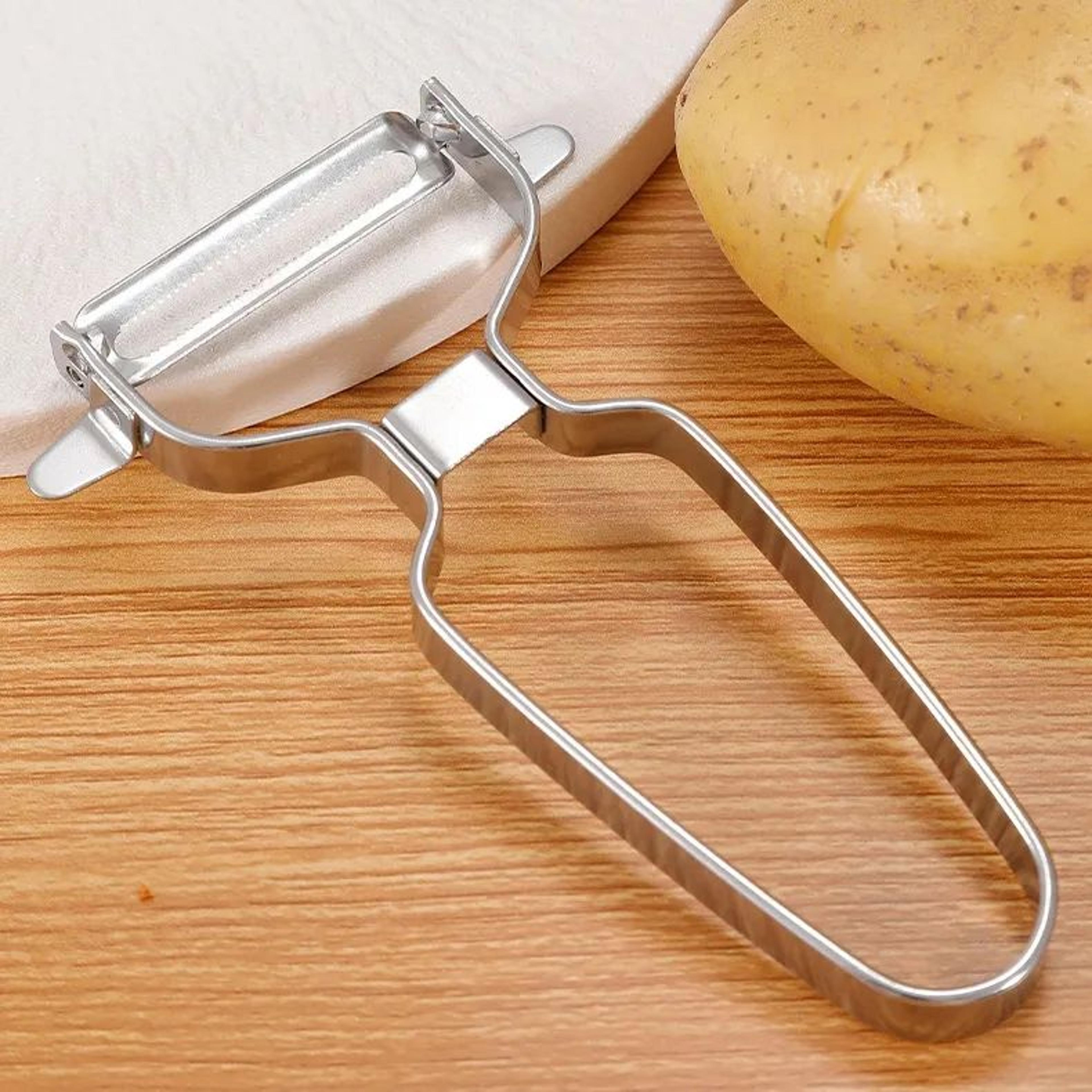 Stainless Steel Vegetable Peeler Knife For Fruits And Potatoes With Manual Cutting Design 4