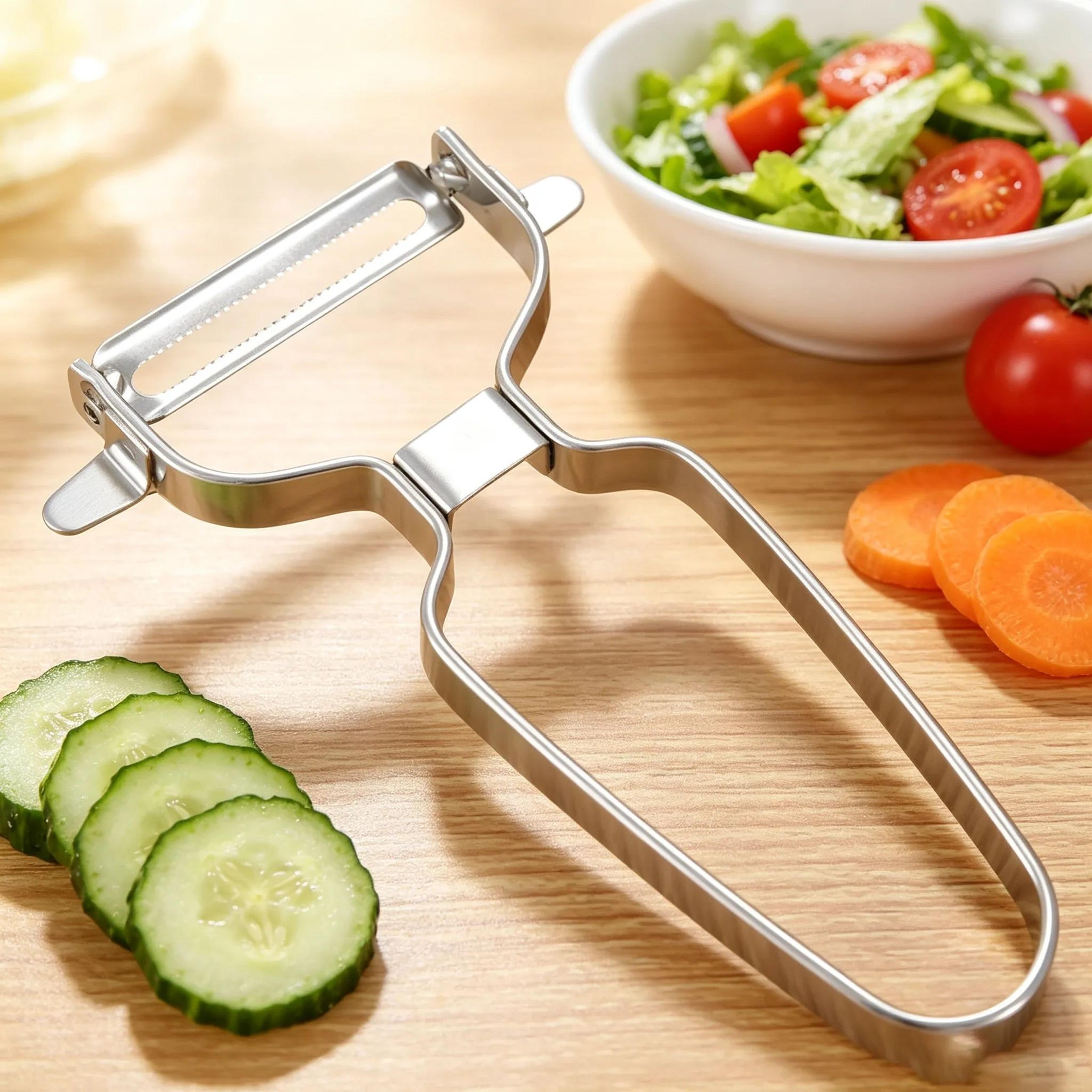 Stainless Steel Vegetable Peeler Knife For Fruits And Potatoes With Manual Cutting Design 1