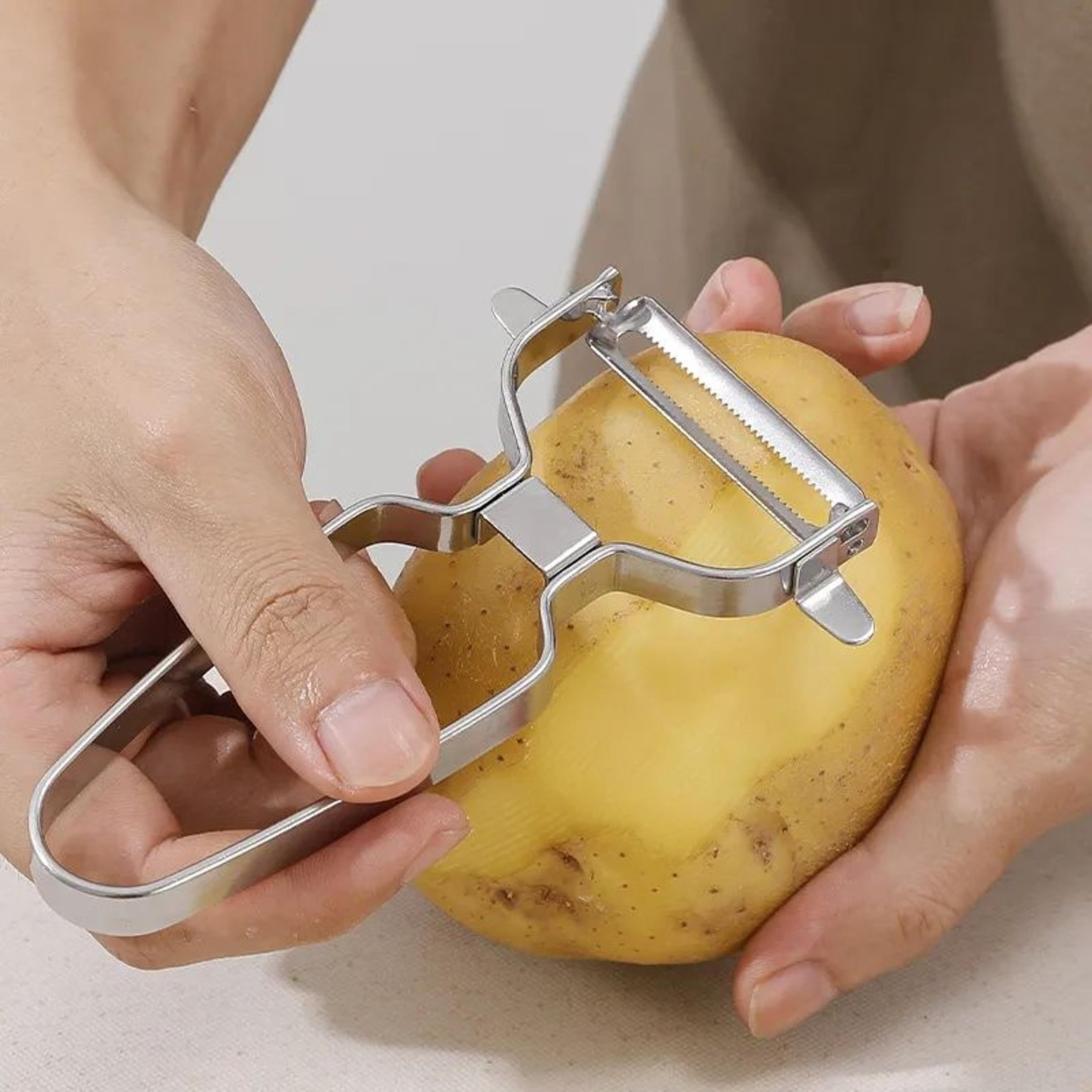 Stainless Steel Vegetable Peeler Knife For Fruits And Potatoes With Manual Cutting Design 7