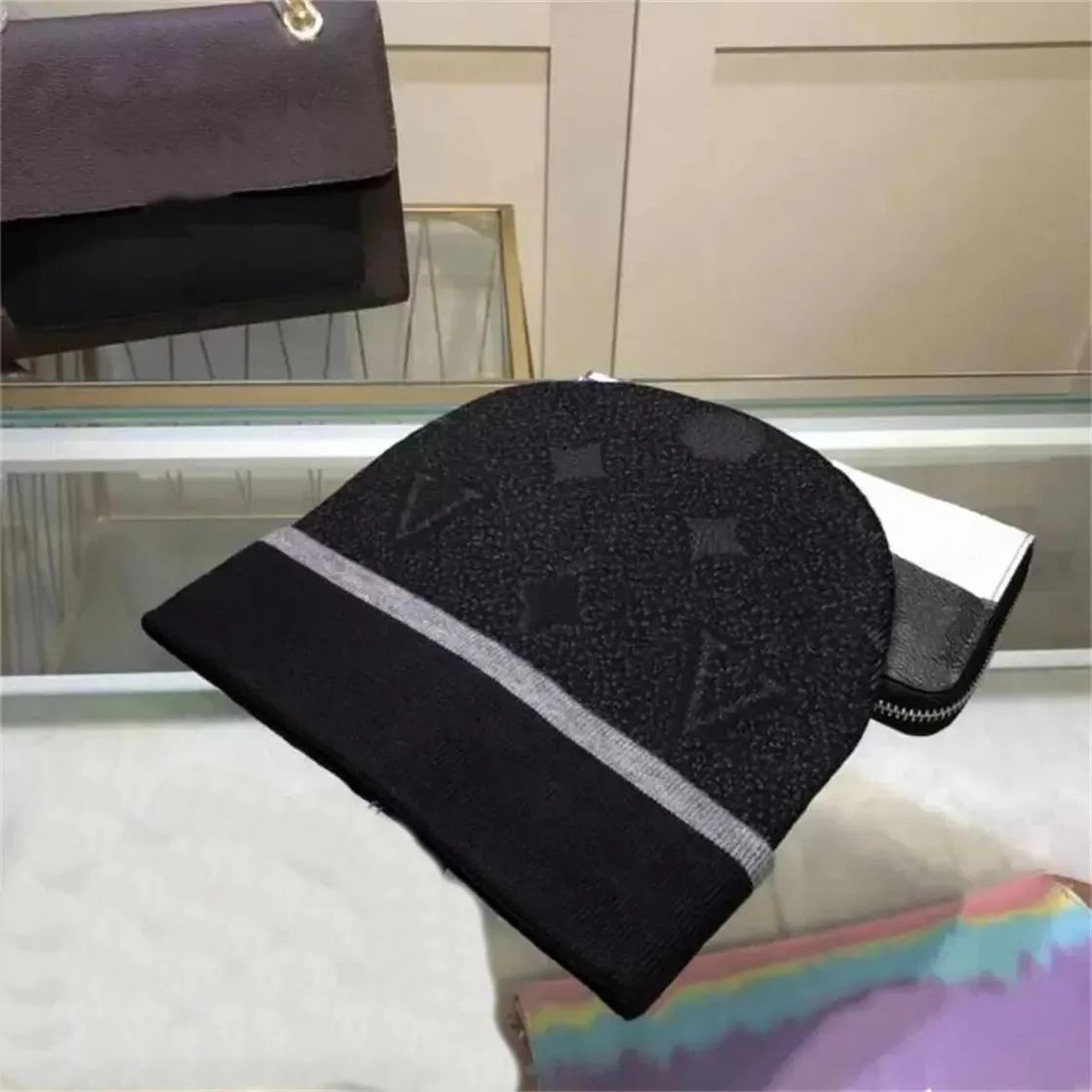 winter beanie hat with solid color design and flat top fitted style