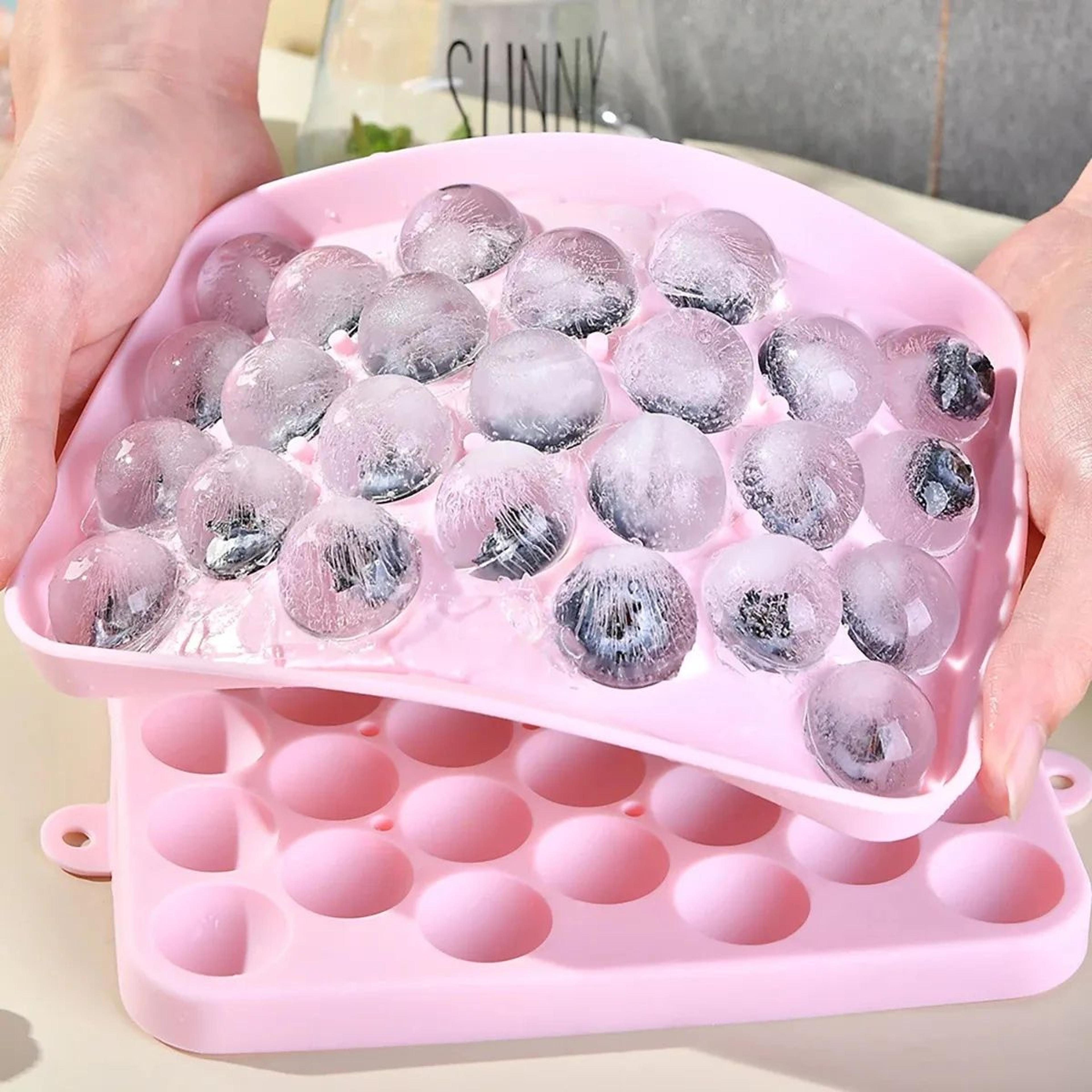 cavity silicone ice cube mold with cover and ice storage box