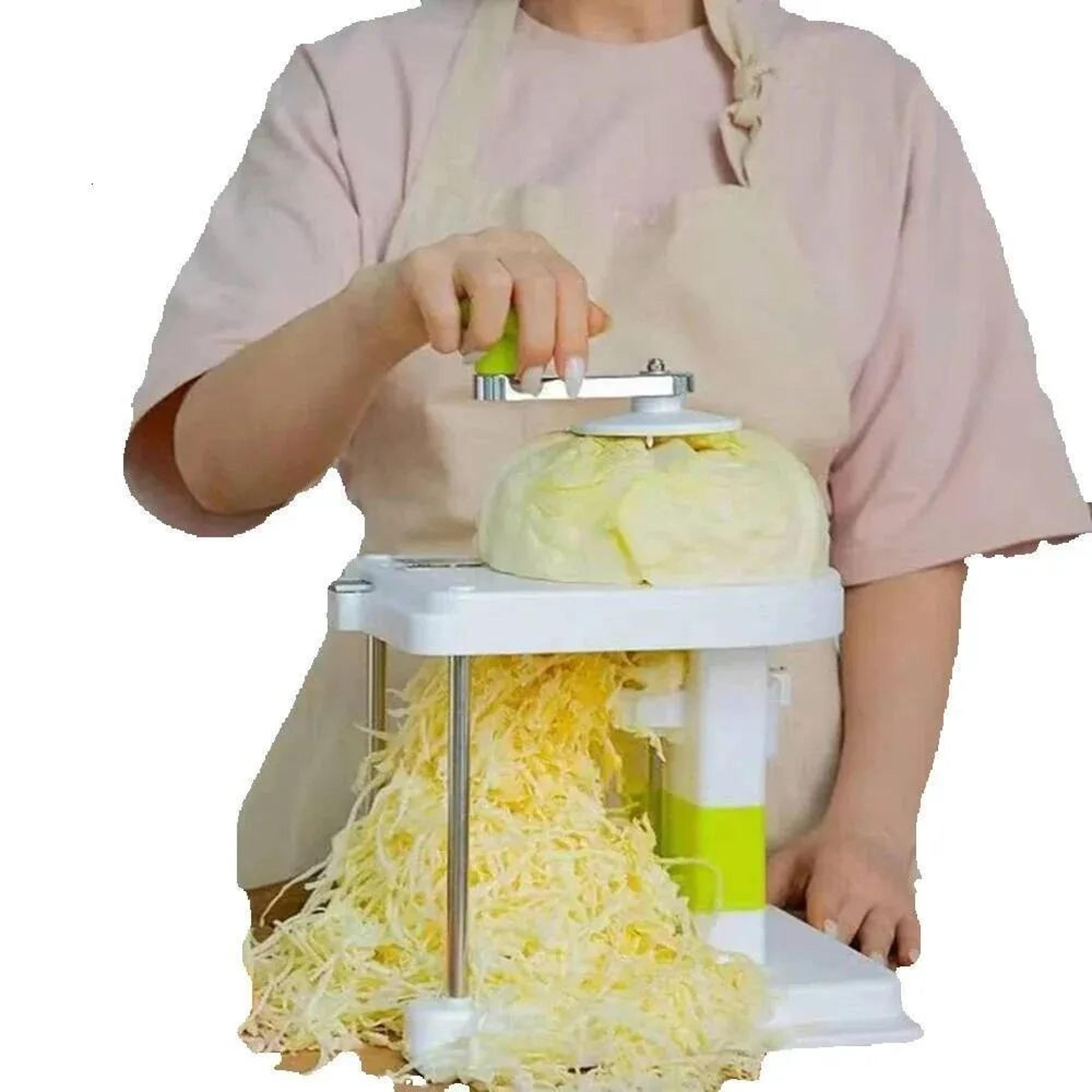 portable cabbage chopper and handheld vegetable grater for fruits and salads