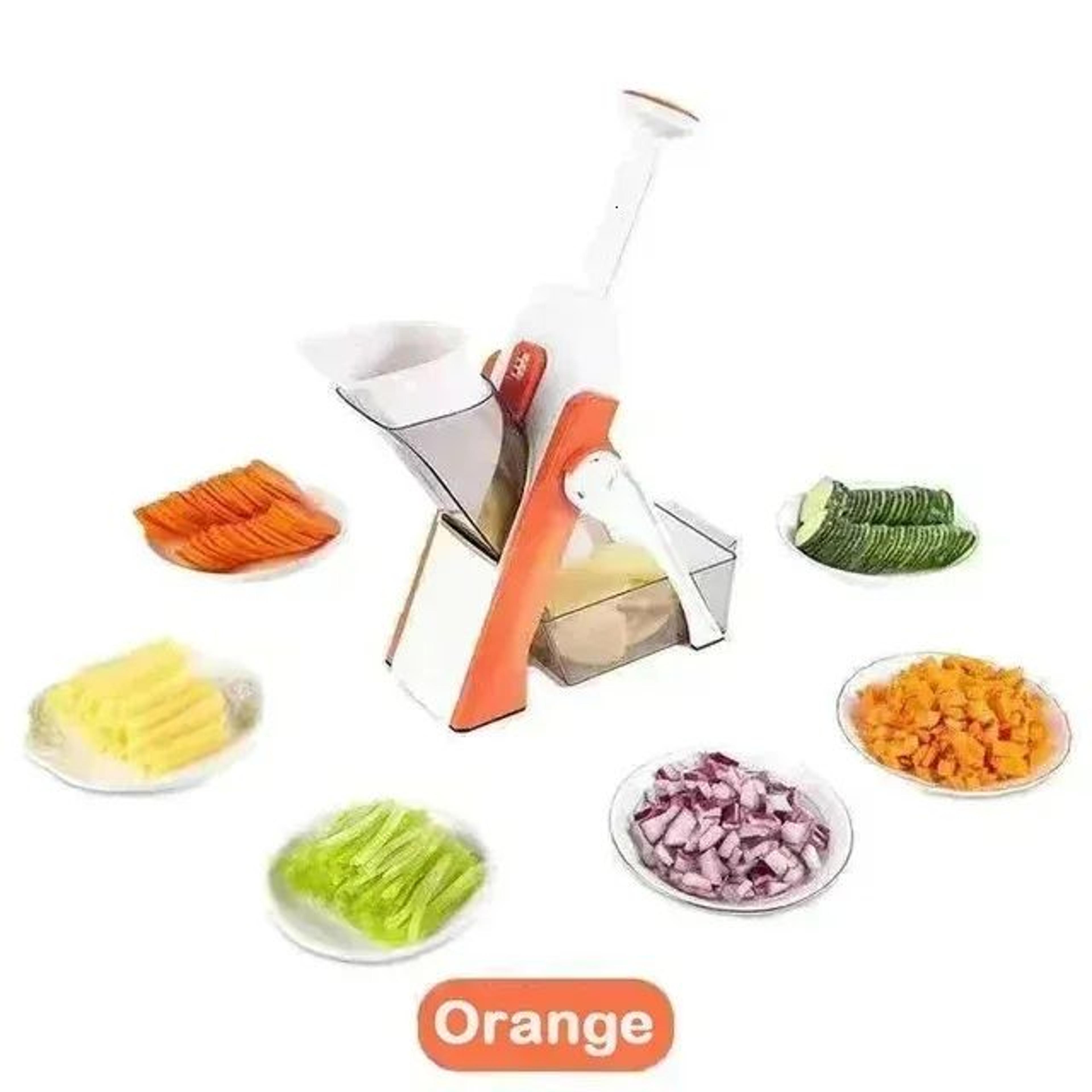 Manual Vegetable Chopper And Mandoline Slicer With Container 9
