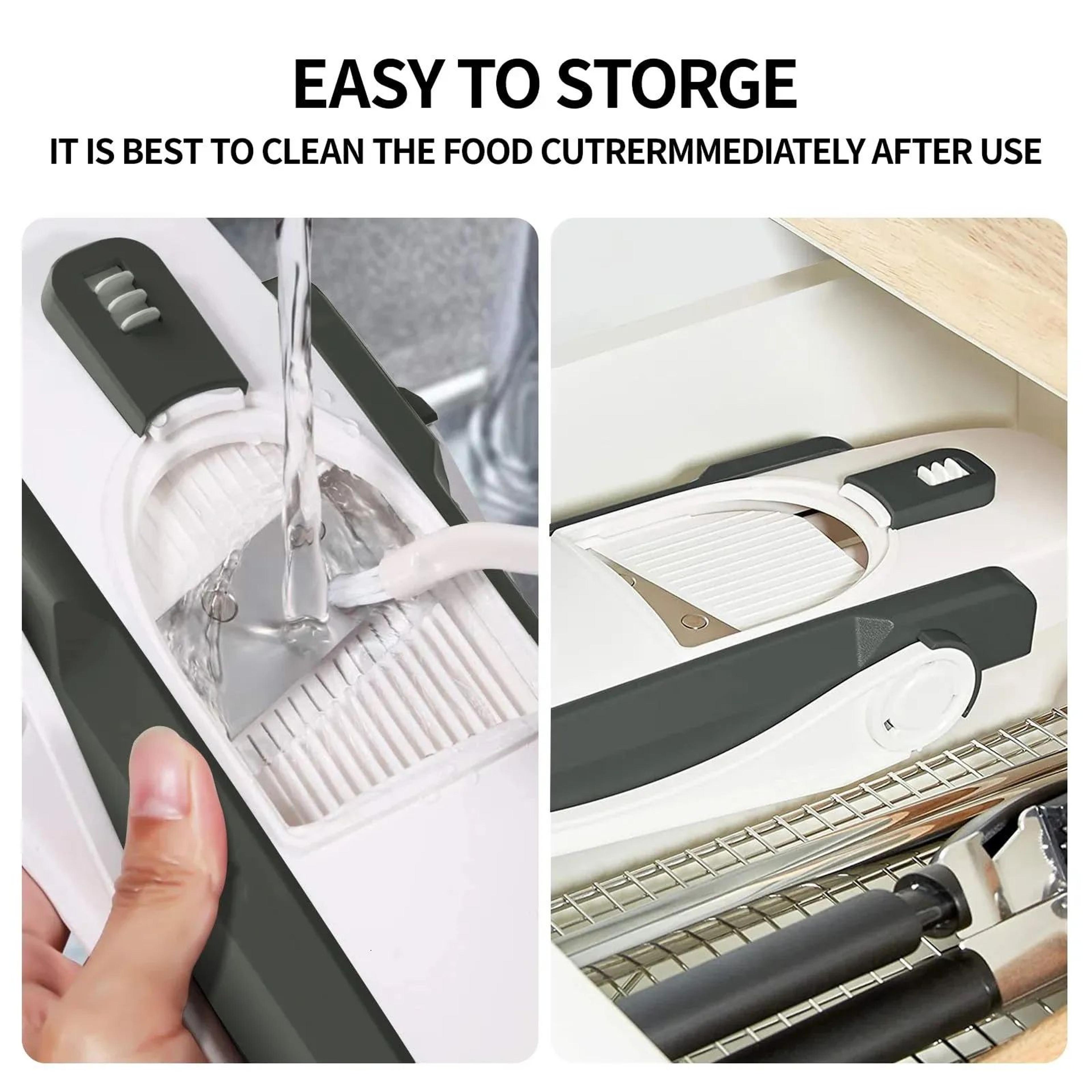 Manual Vegetable Chopper And Mandoline Slicer With Container 3