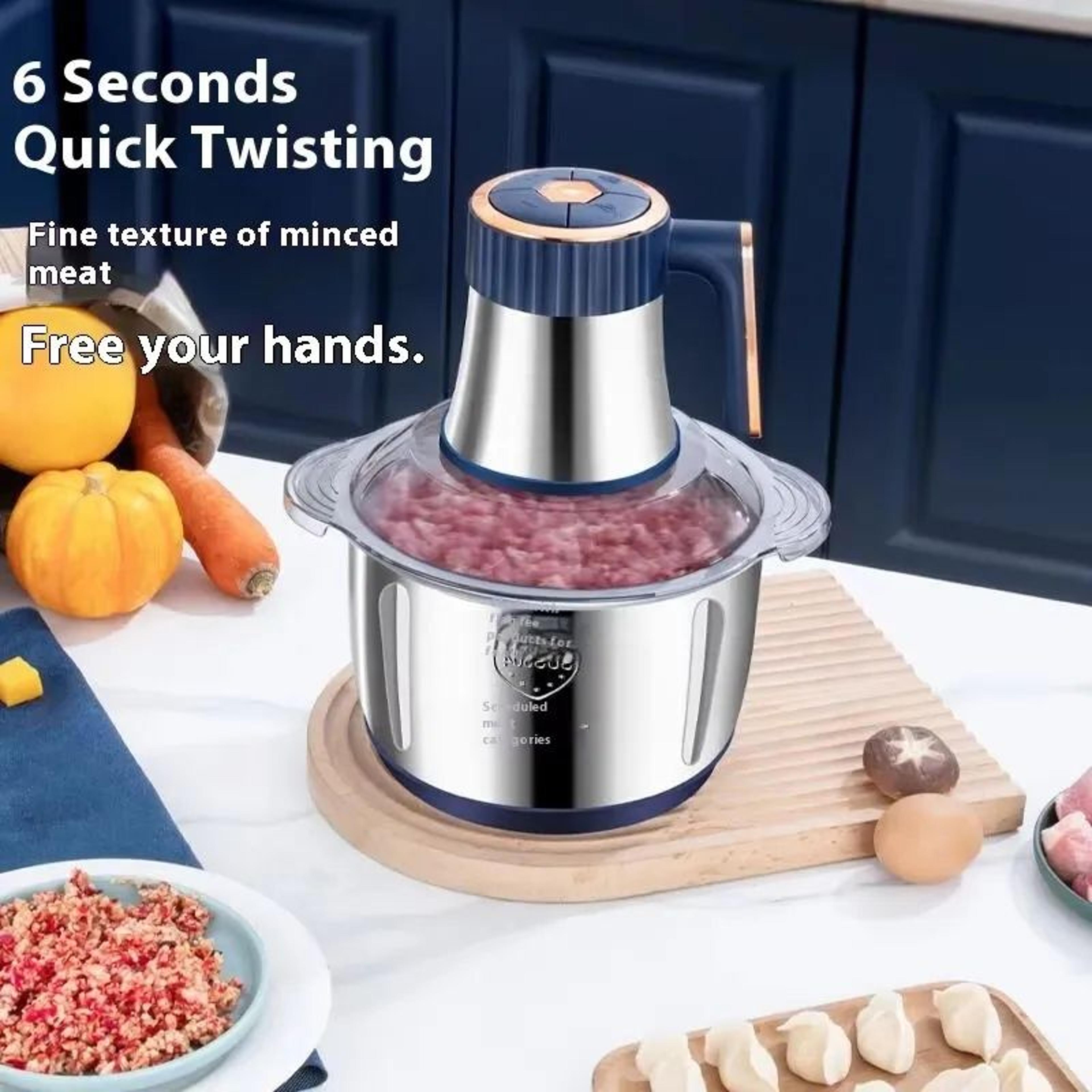 Electric Meat Grinder And Vegetable Chopper With Qt Stainless Steel Bowl 1