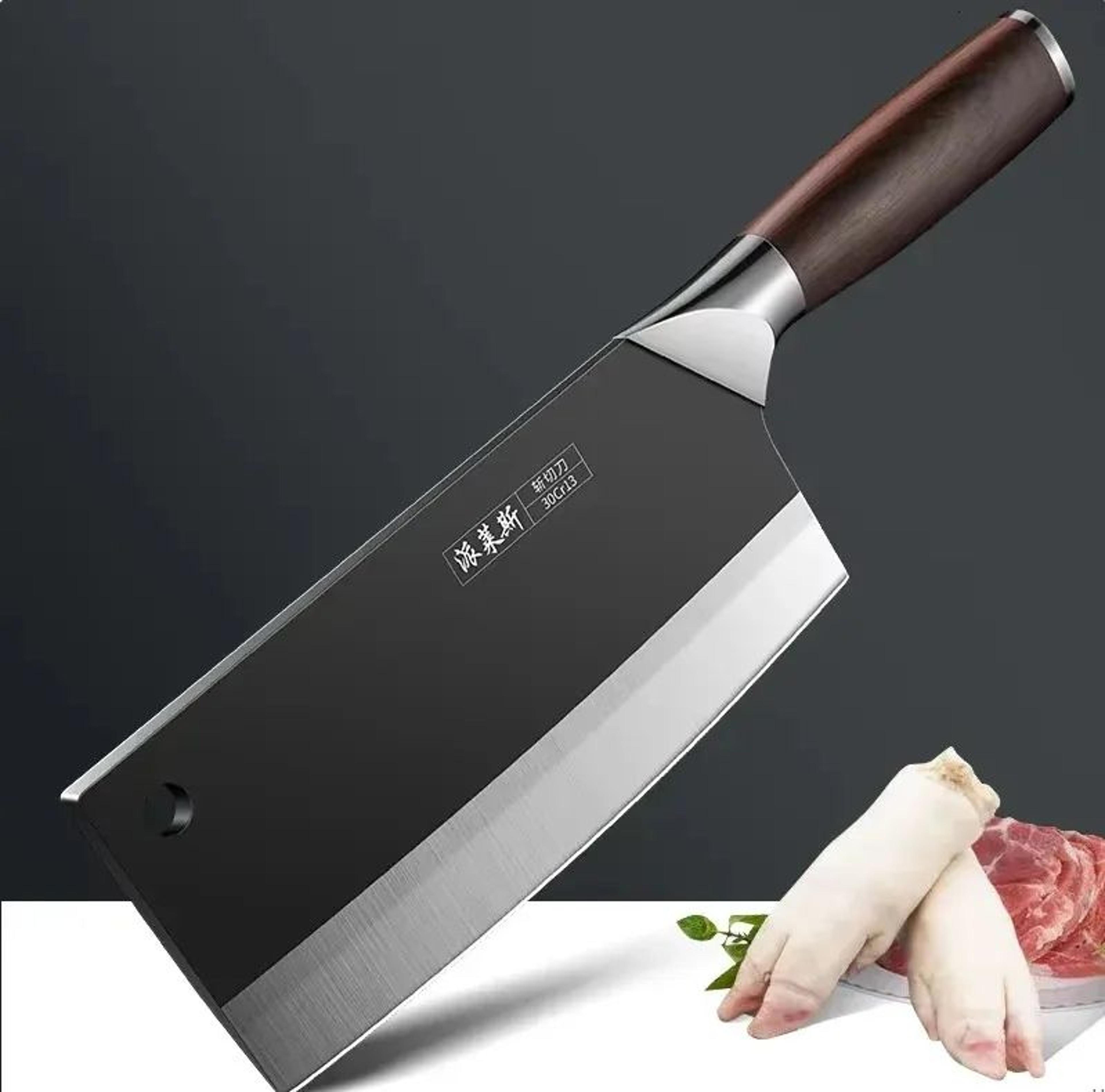 heavy duty bone chopper with sharp stainless steel blade for meat and vegetables