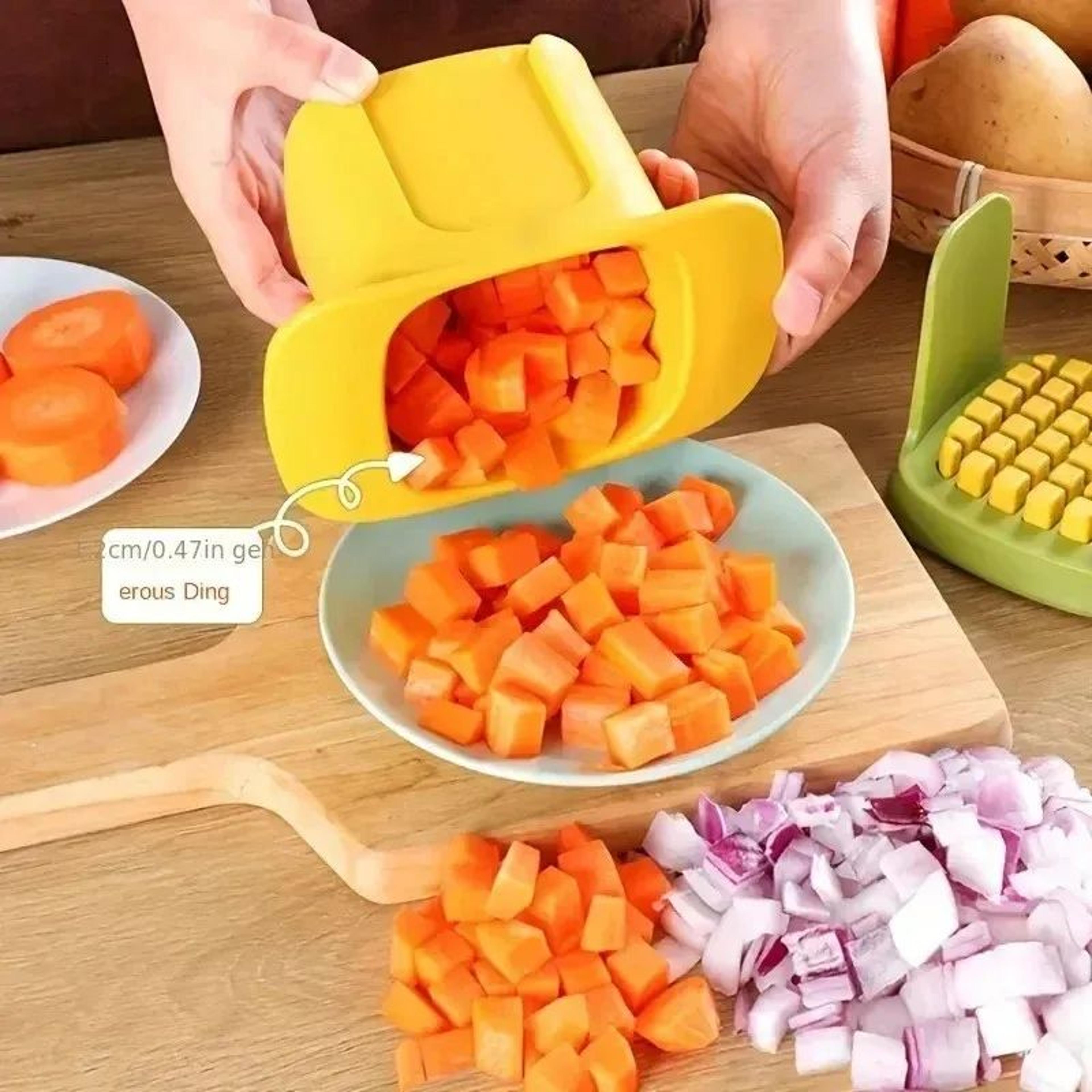 Multifunctional Vegetable Slicer And Chopper With Hand Pressure Handle For French Fries 2