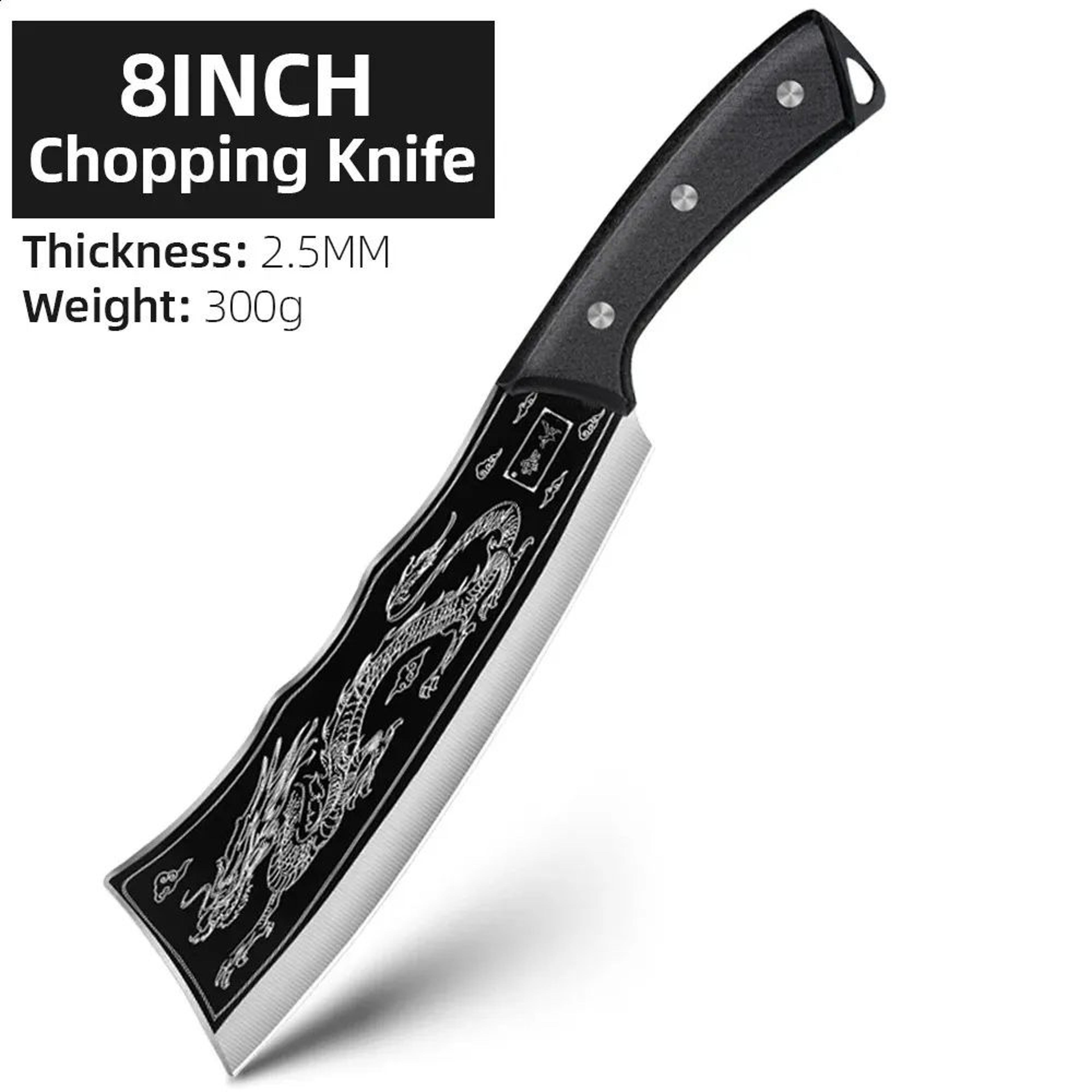 Handforged Butcher Bone Chopper Knife With Sharp Steel Blade For Meat And Vegetable Cutting 5