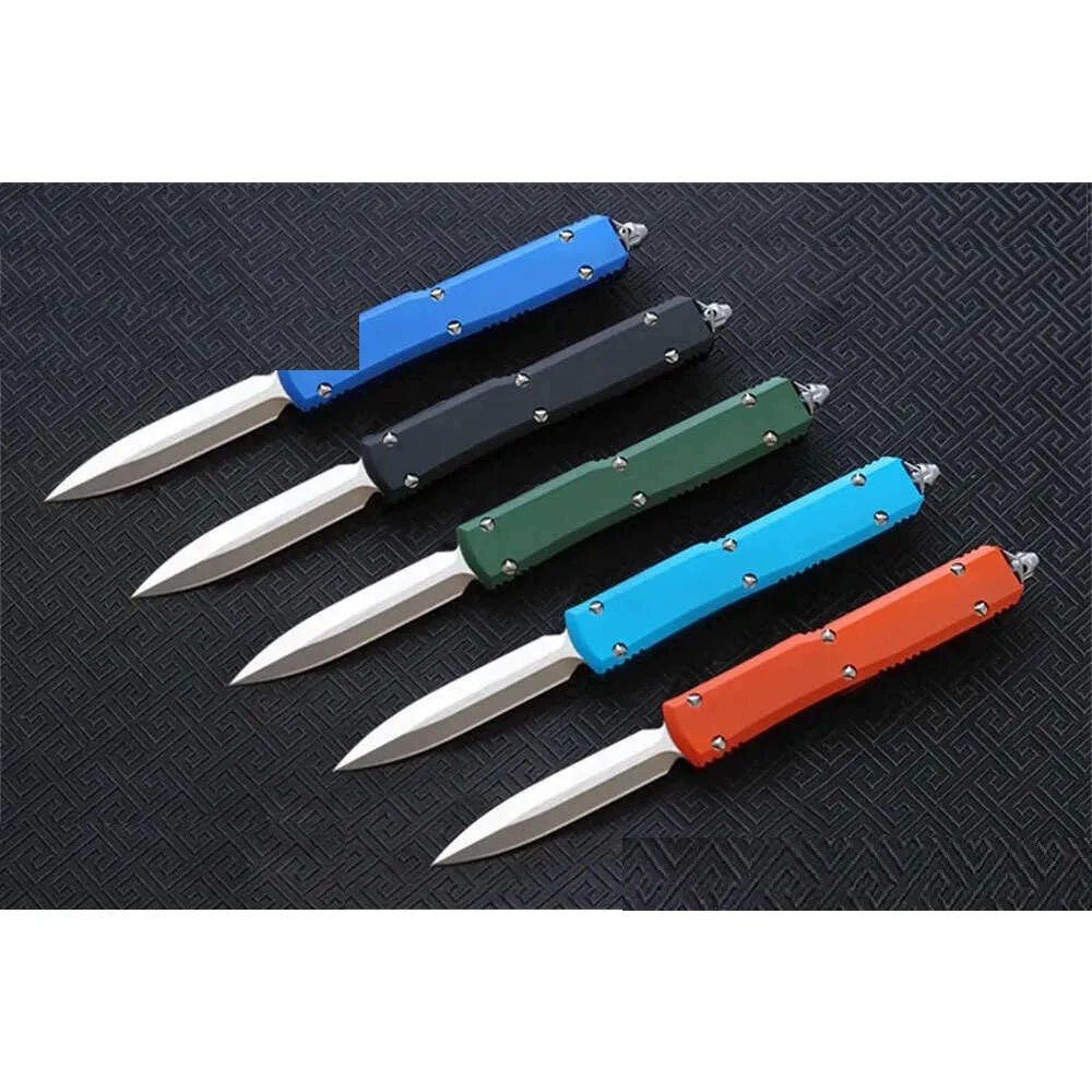 Steel Fixed Blade Knife With Satin Finish And CNC Aluminum Handle For Outdoor Use 1