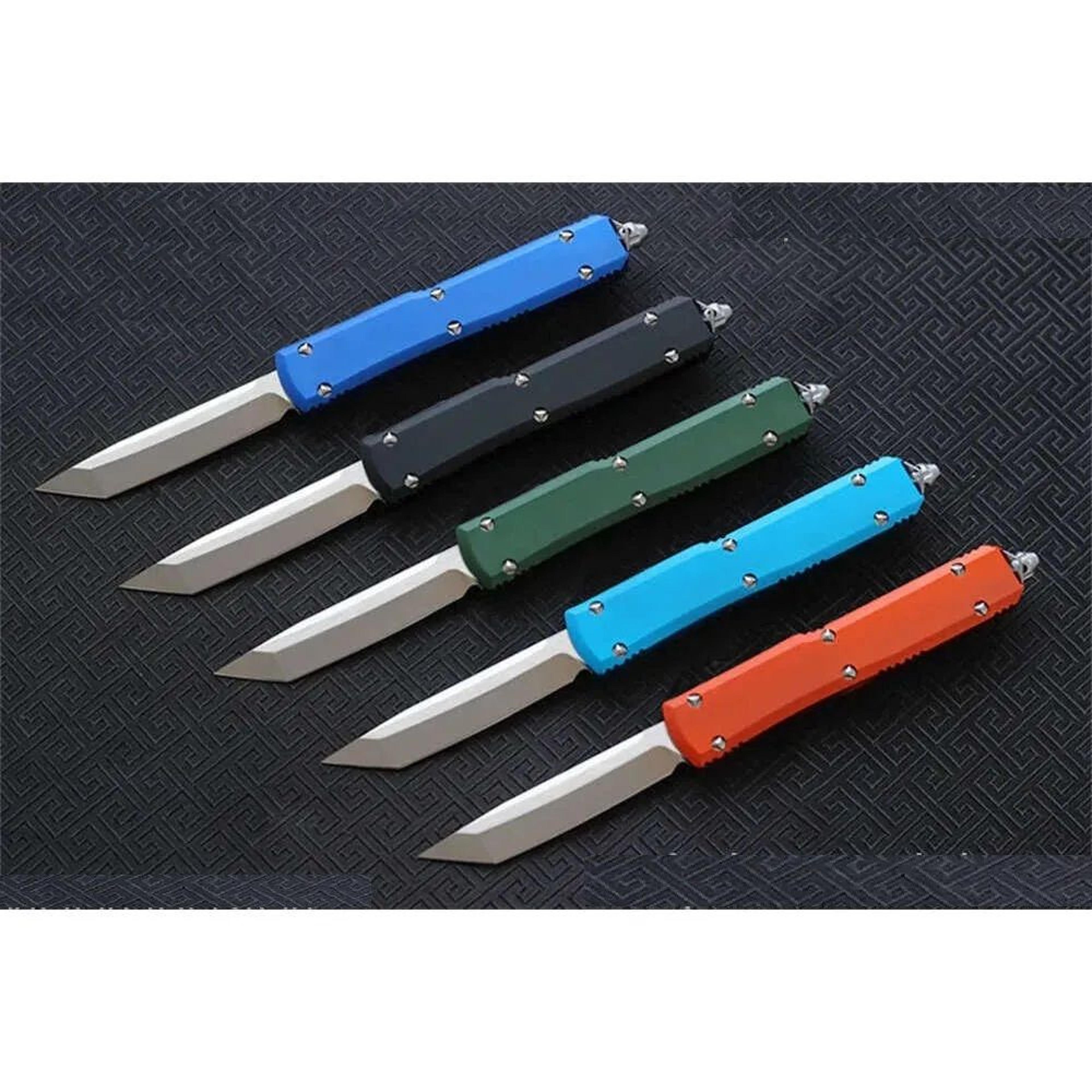 Steel Fixed Blade Knife With Satin Finish And CNC Aluminum Handle For Outdoor Use 2