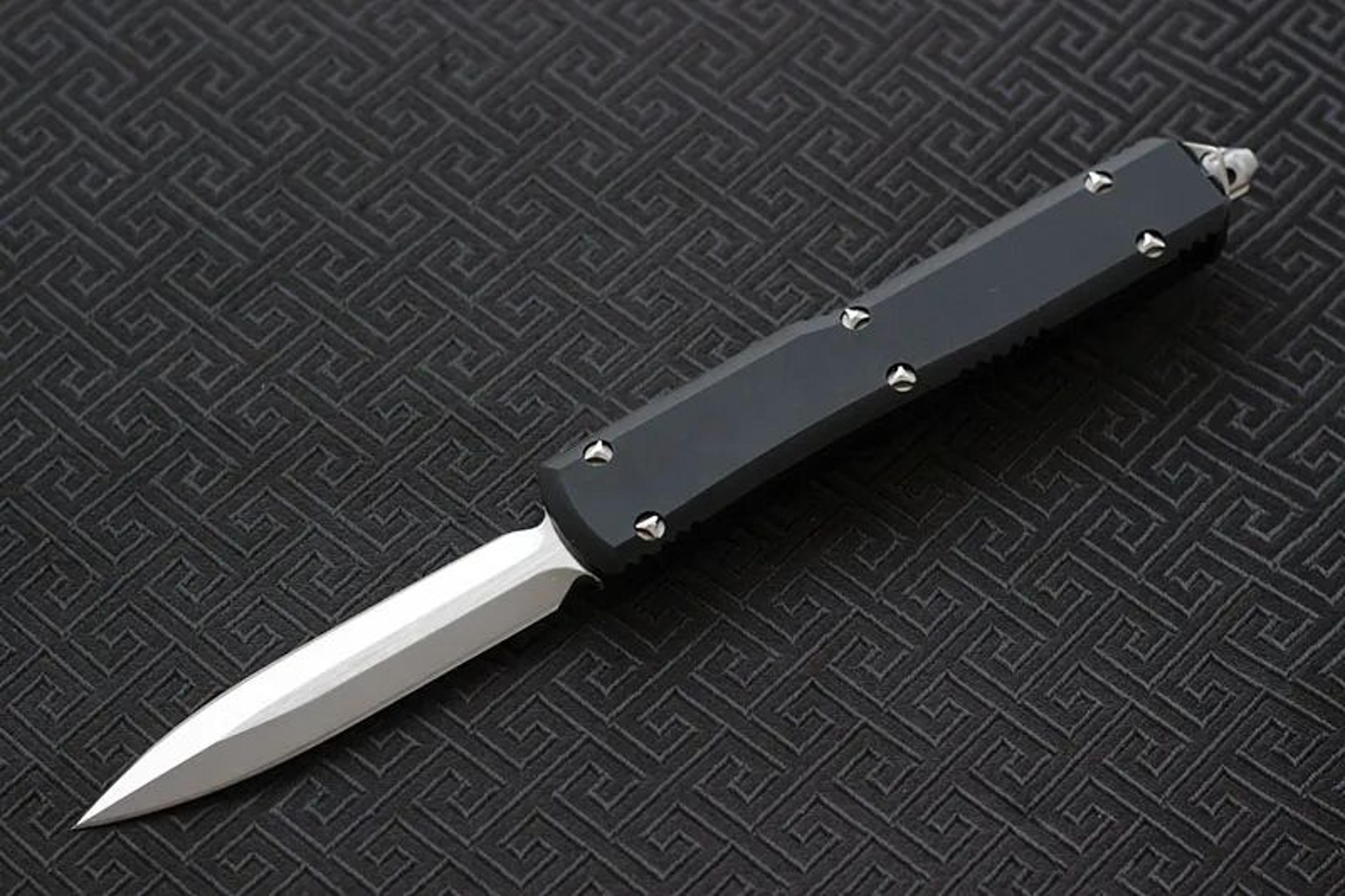 Steel Fixed Blade Knife With Satin Finish And CNC Aluminum Handle For Outdoor Use 5