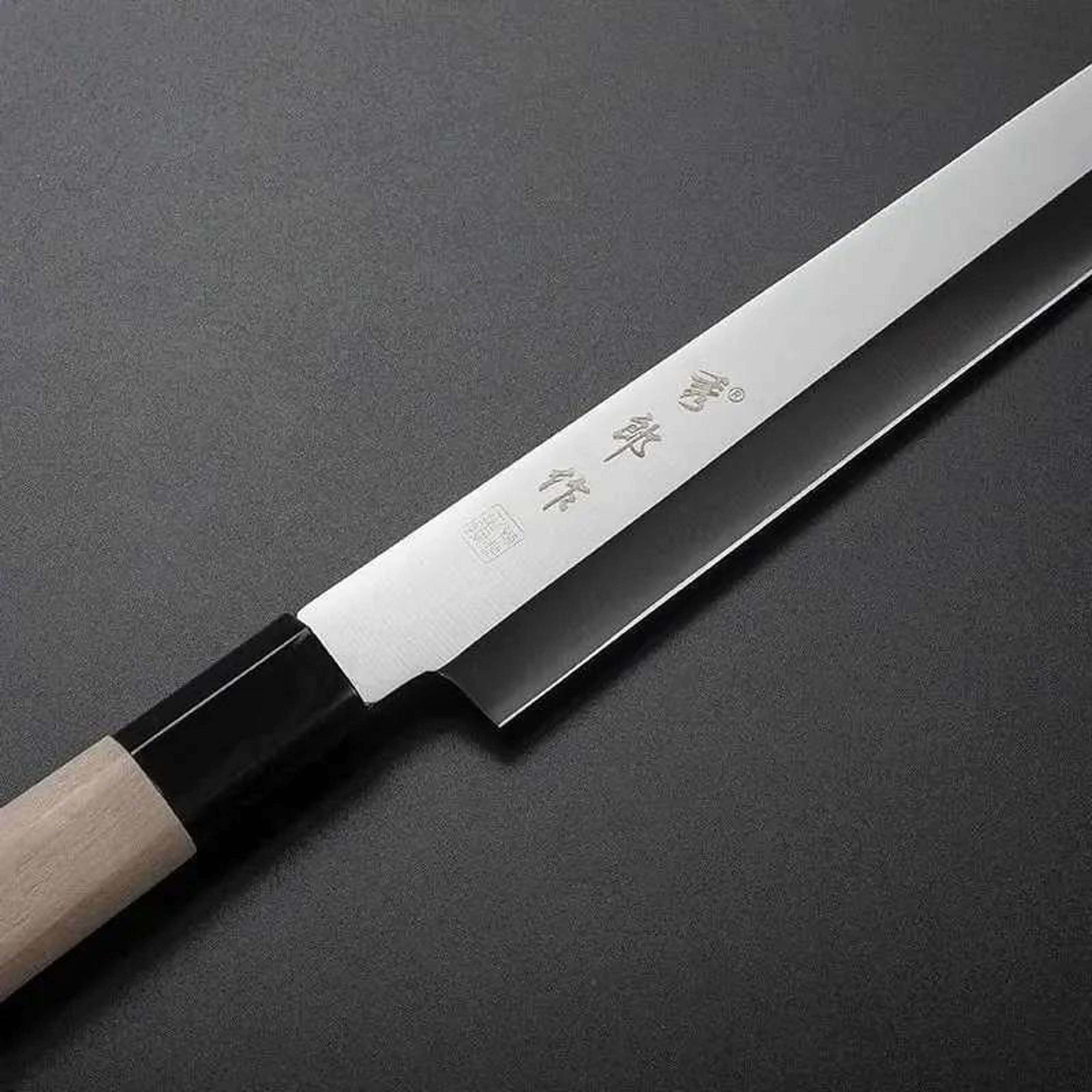 Japanese Sashimi Knife With Stainless Steel Blade And Maple Wood Handle For Sushi And Fish 3