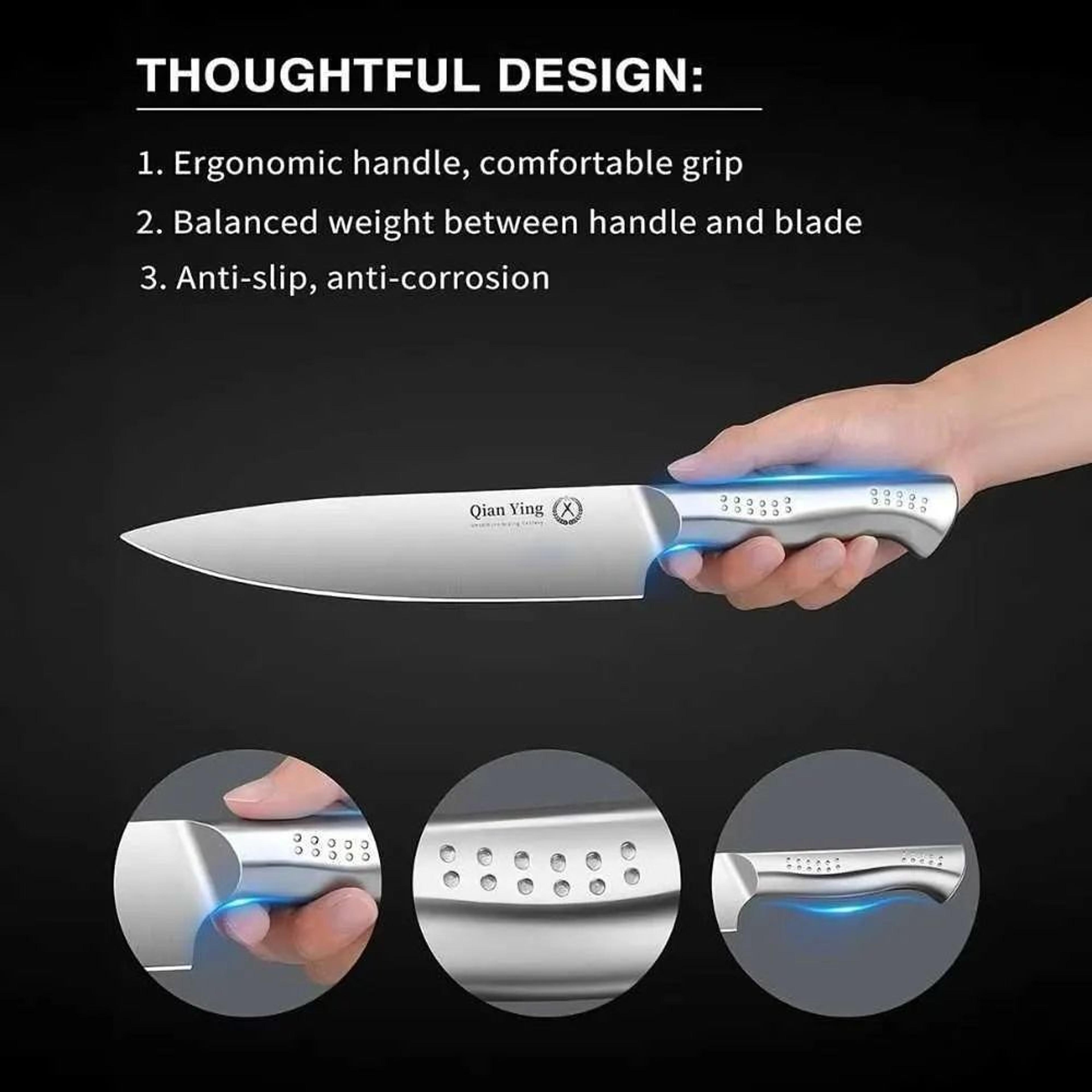 Kitchen Knife Set With Holder For Chopping And Slicing 4