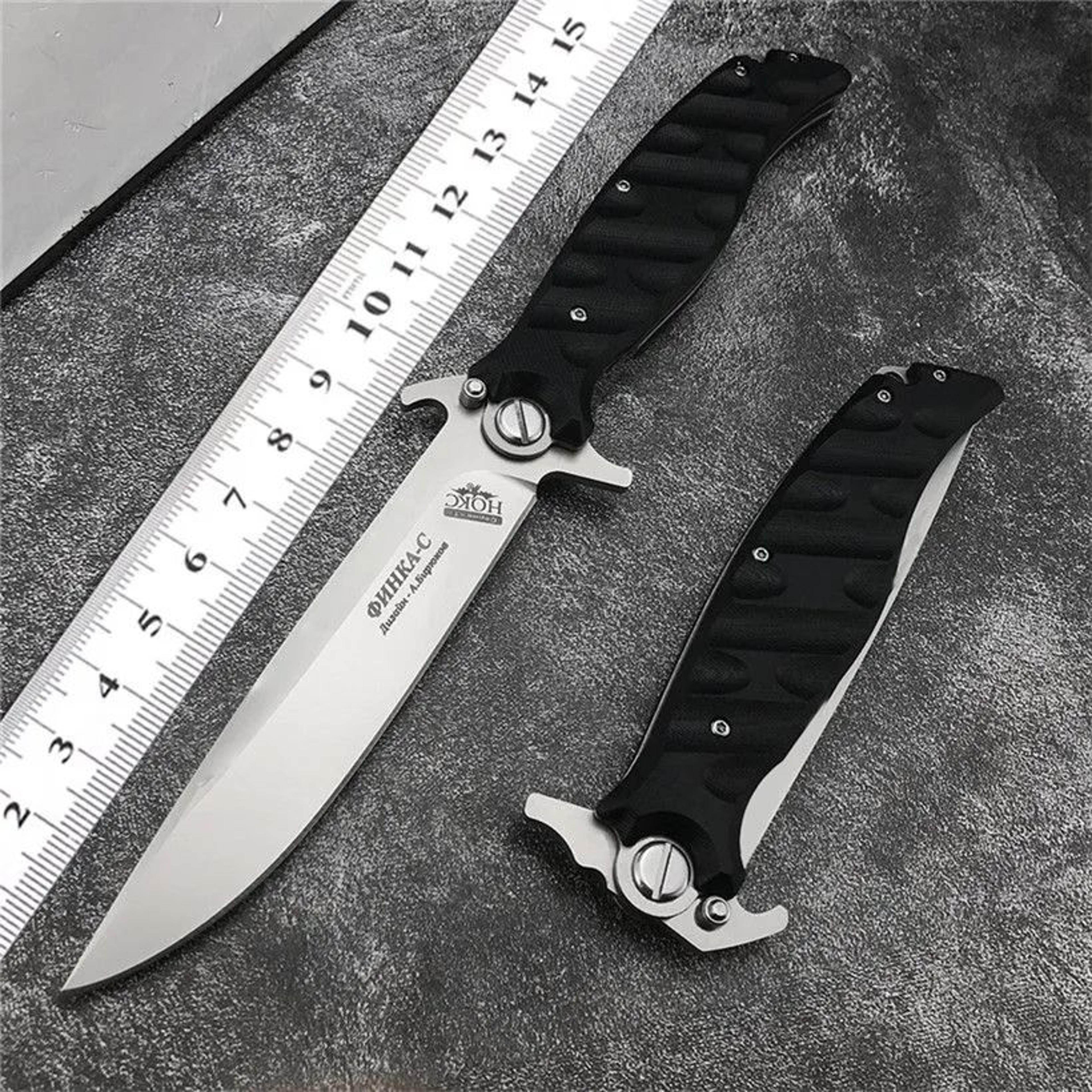 Steel Folding Knife With Blade And Handle For Outdoor Use 6