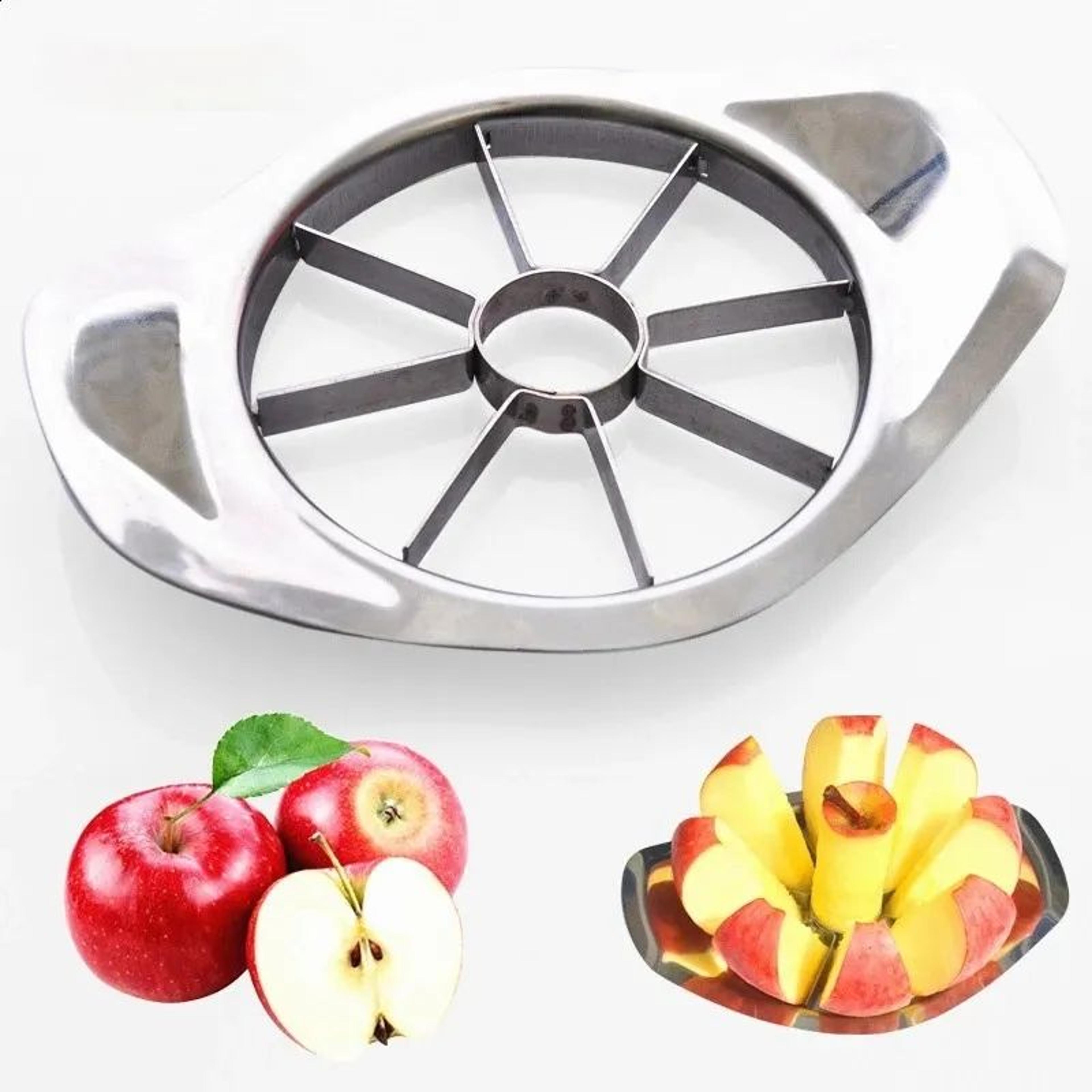 Stainless Steel Apple Cutter And Corer Handheld Fruit Slicer For Kitchen Prep 2