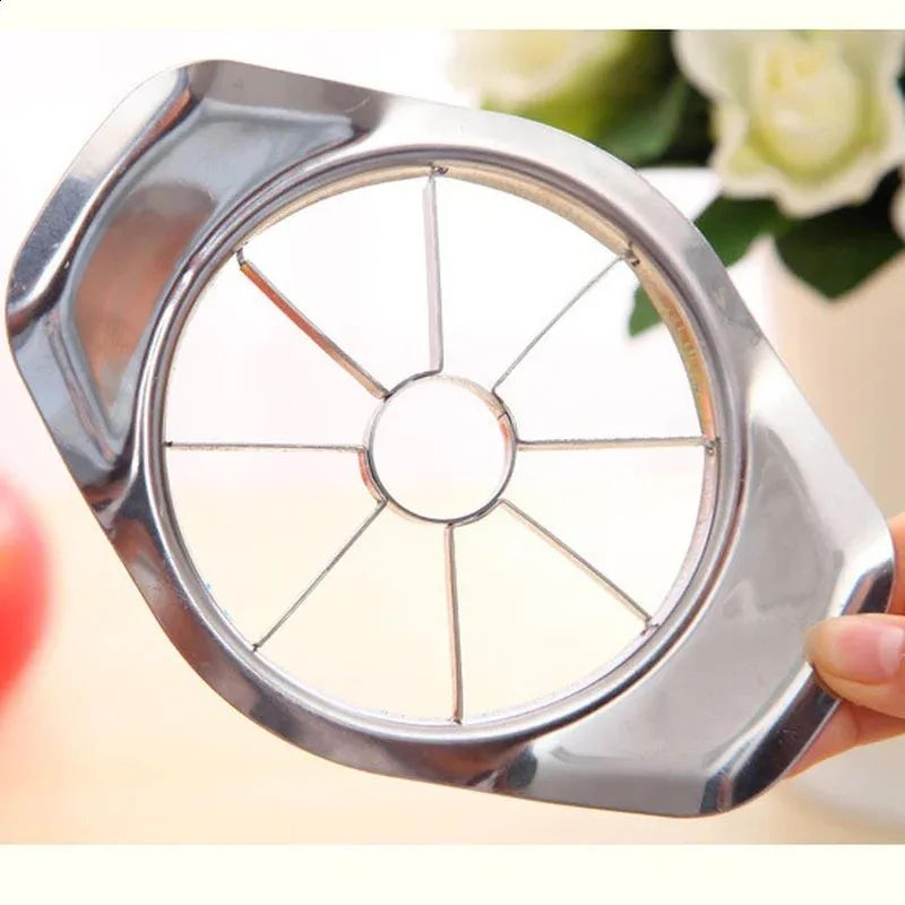 Stainless Steel Apple Cutter And Corer Handheld Fruit Slicer For Kitchen Prep 1