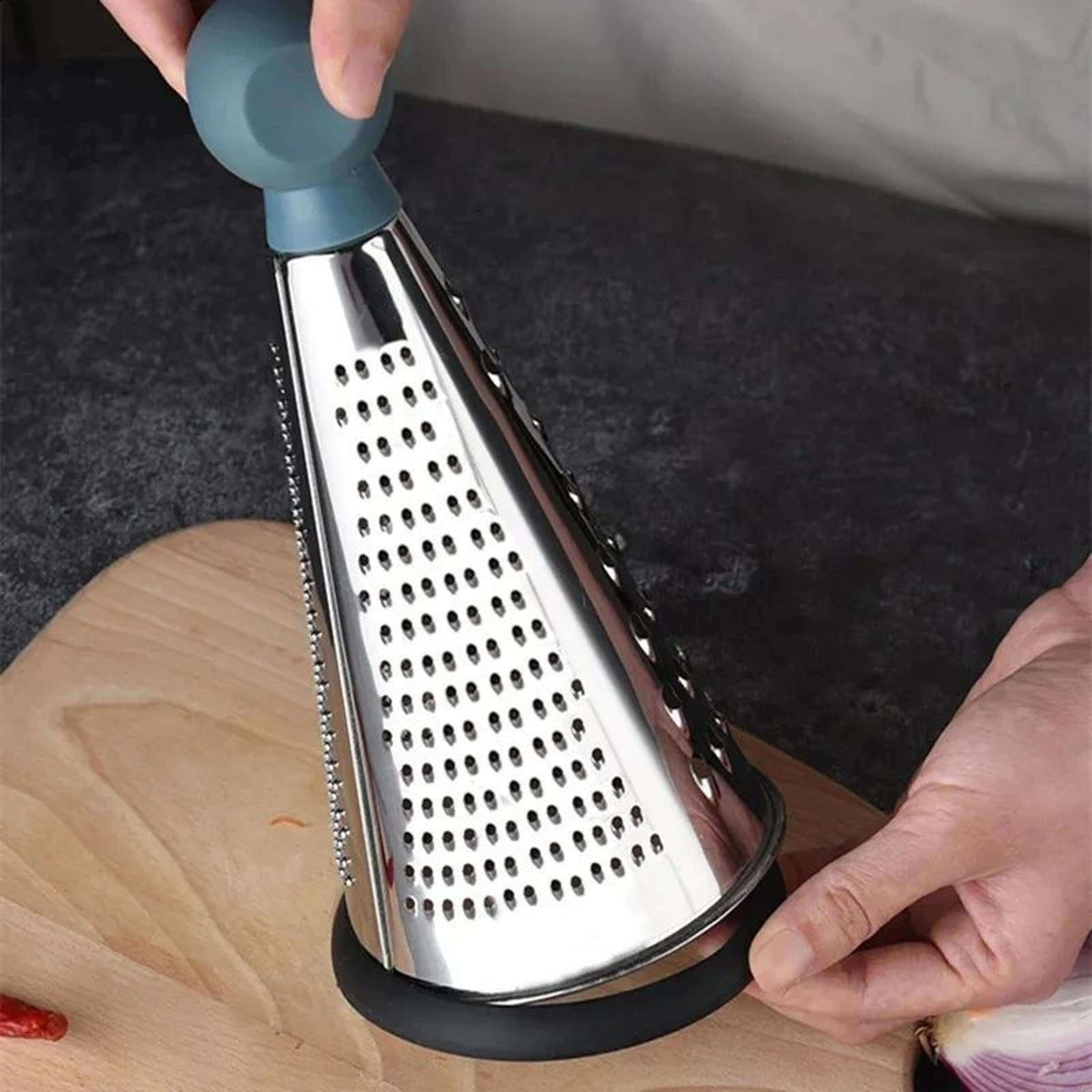 Sided Stainless Steel Grater For Vegetables And Garlic With Comfortable Handle 4