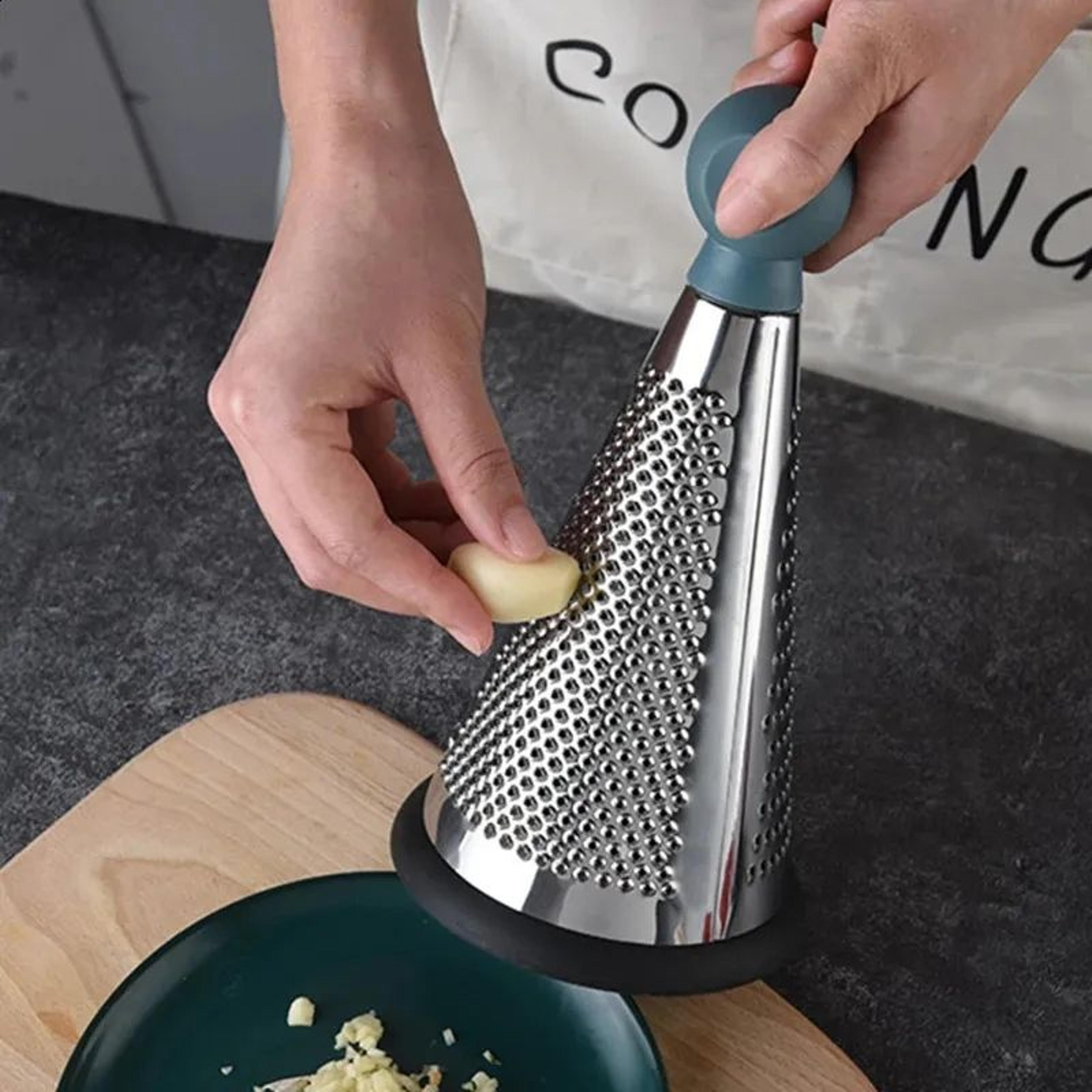 Sided Stainless Steel Grater For Vegetables And Garlic With Comfortable Handle 3