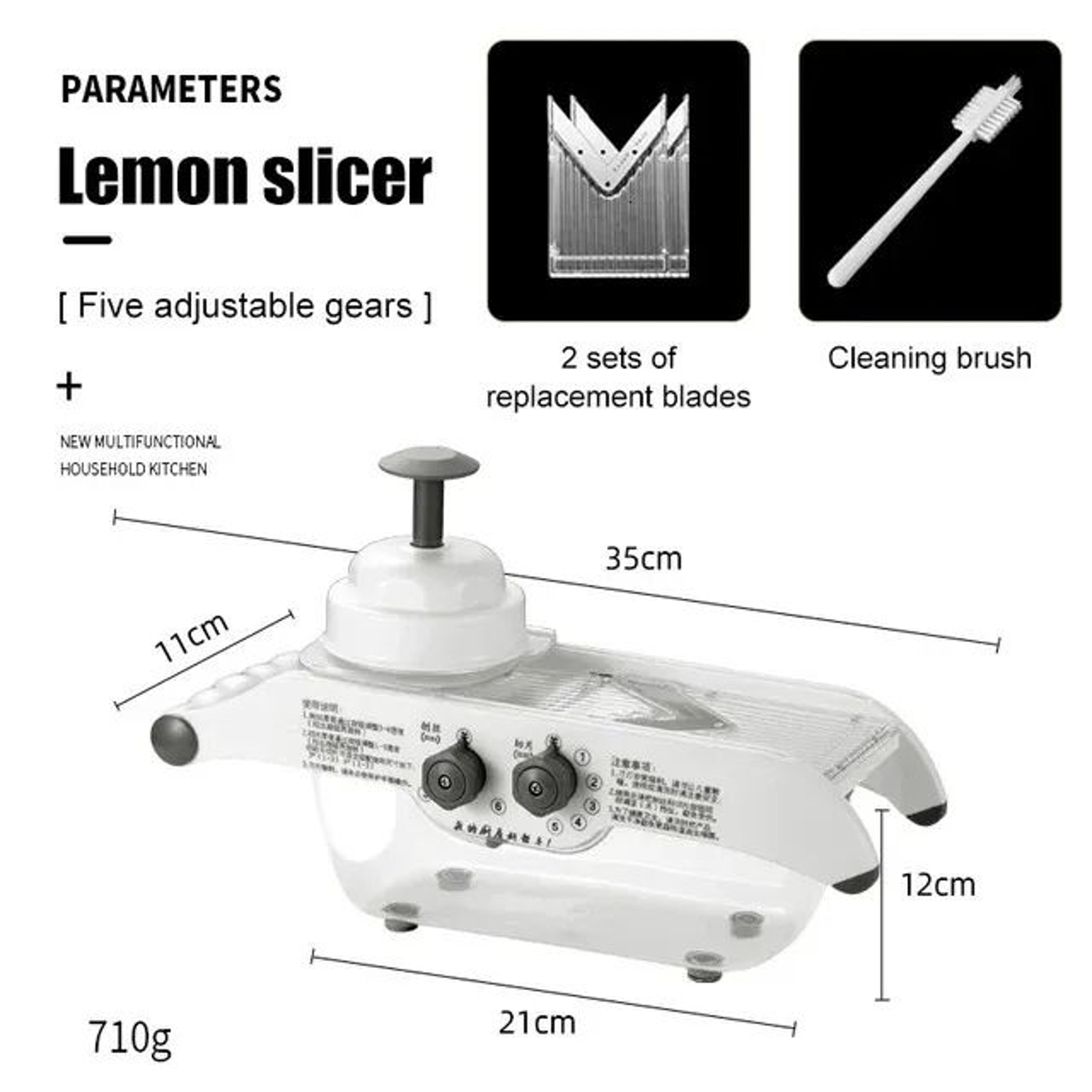 Multifunctional Vegetable Slicer And Grater With Stainless Steel Blade And Basket 6