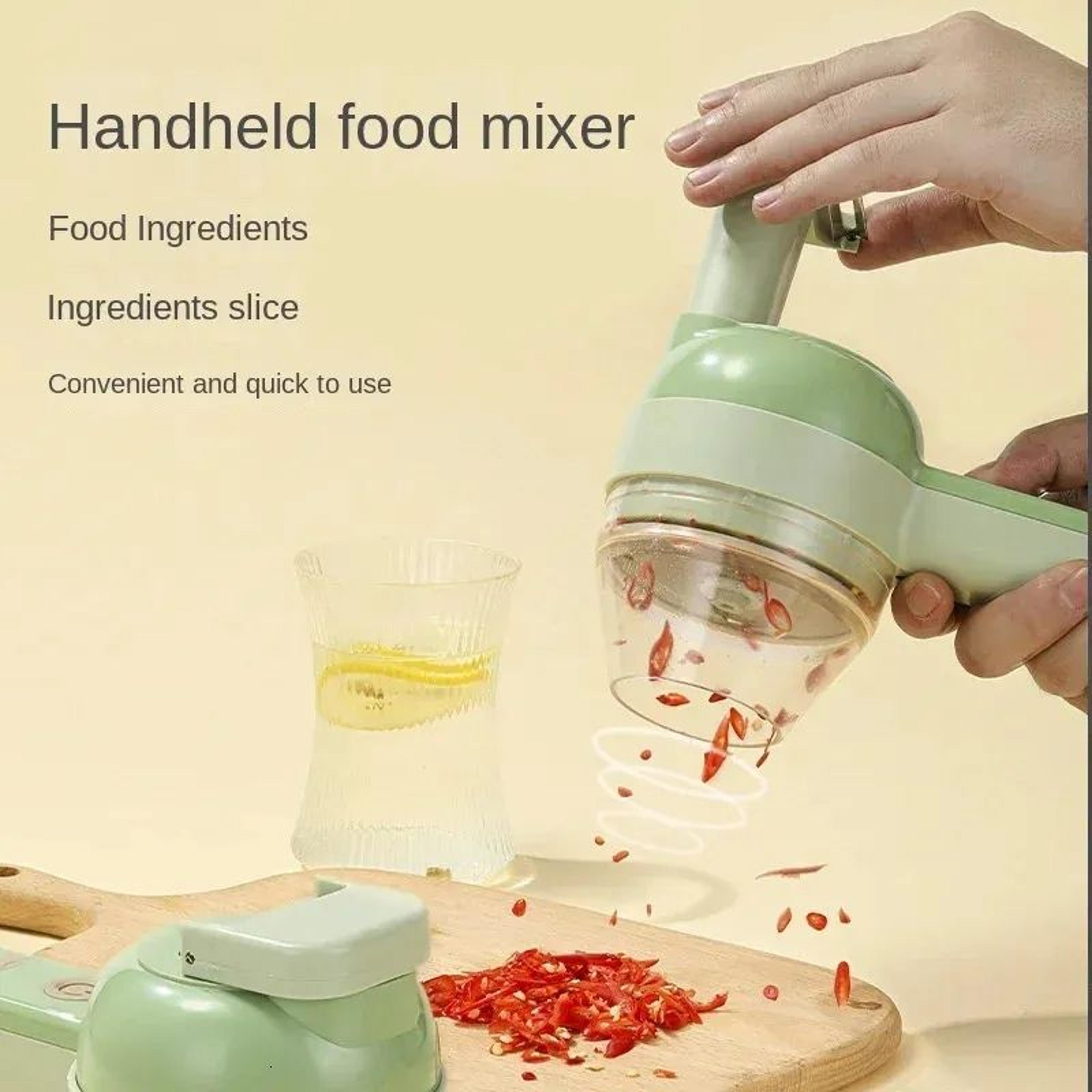 Multifunction Electric Food Chopper Wireless Vegetable Slicer And Garlic Crusher 1