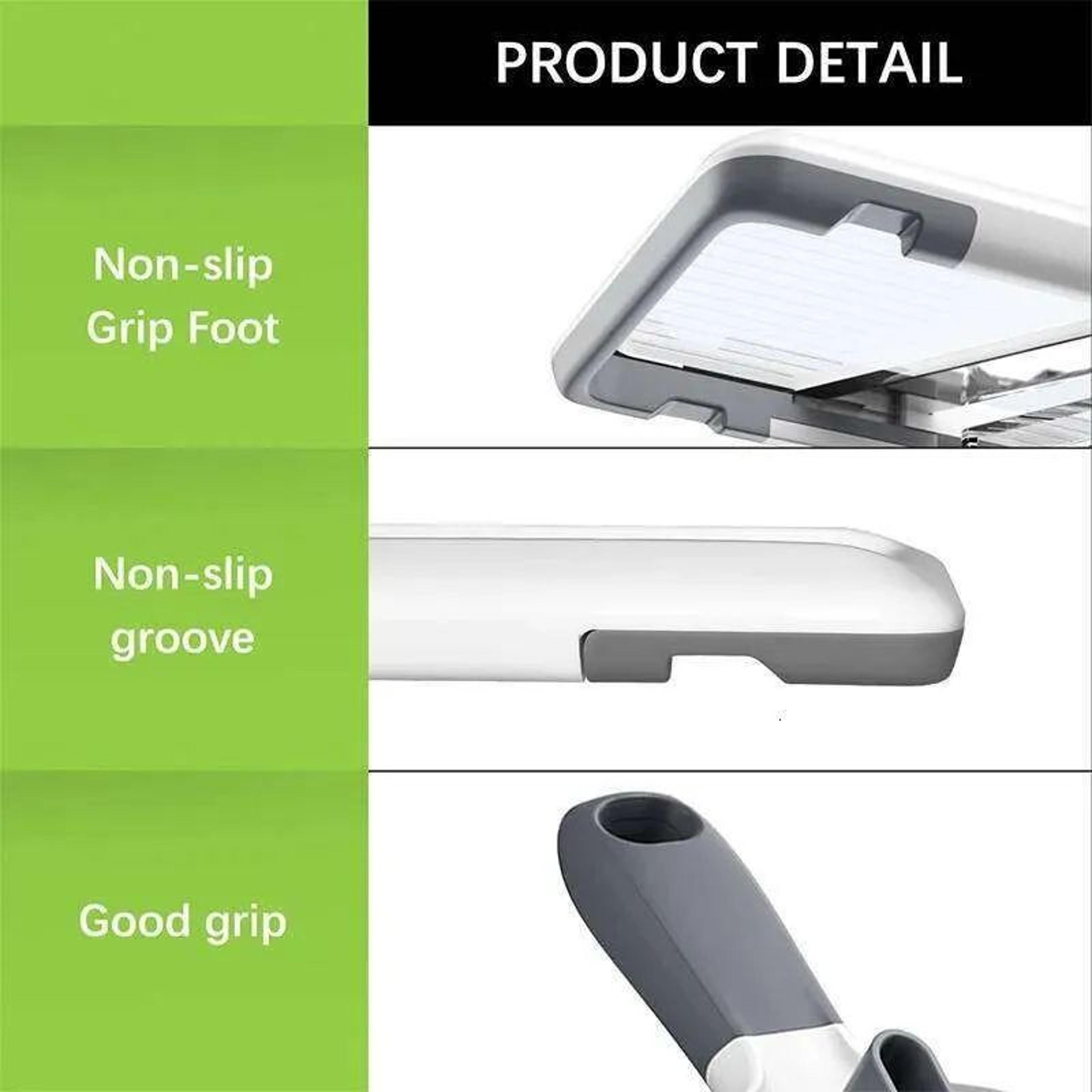 Adjustable Handheld Mandoline Slicer With Stainless Steel Blades For Vegetables And Cheese 4