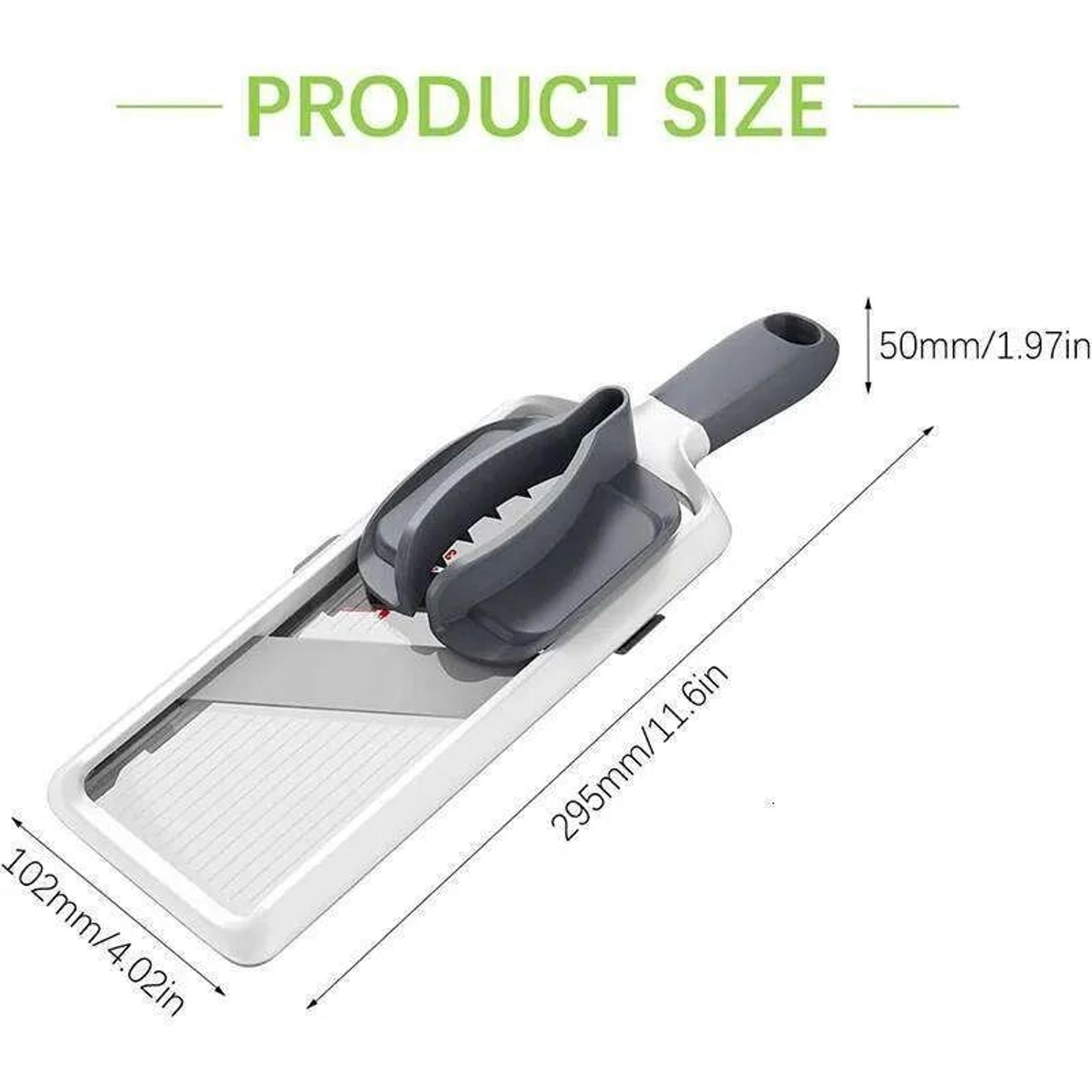 Adjustable Handheld Mandoline Slicer With Stainless Steel Blades For Vegetables And Cheese 5