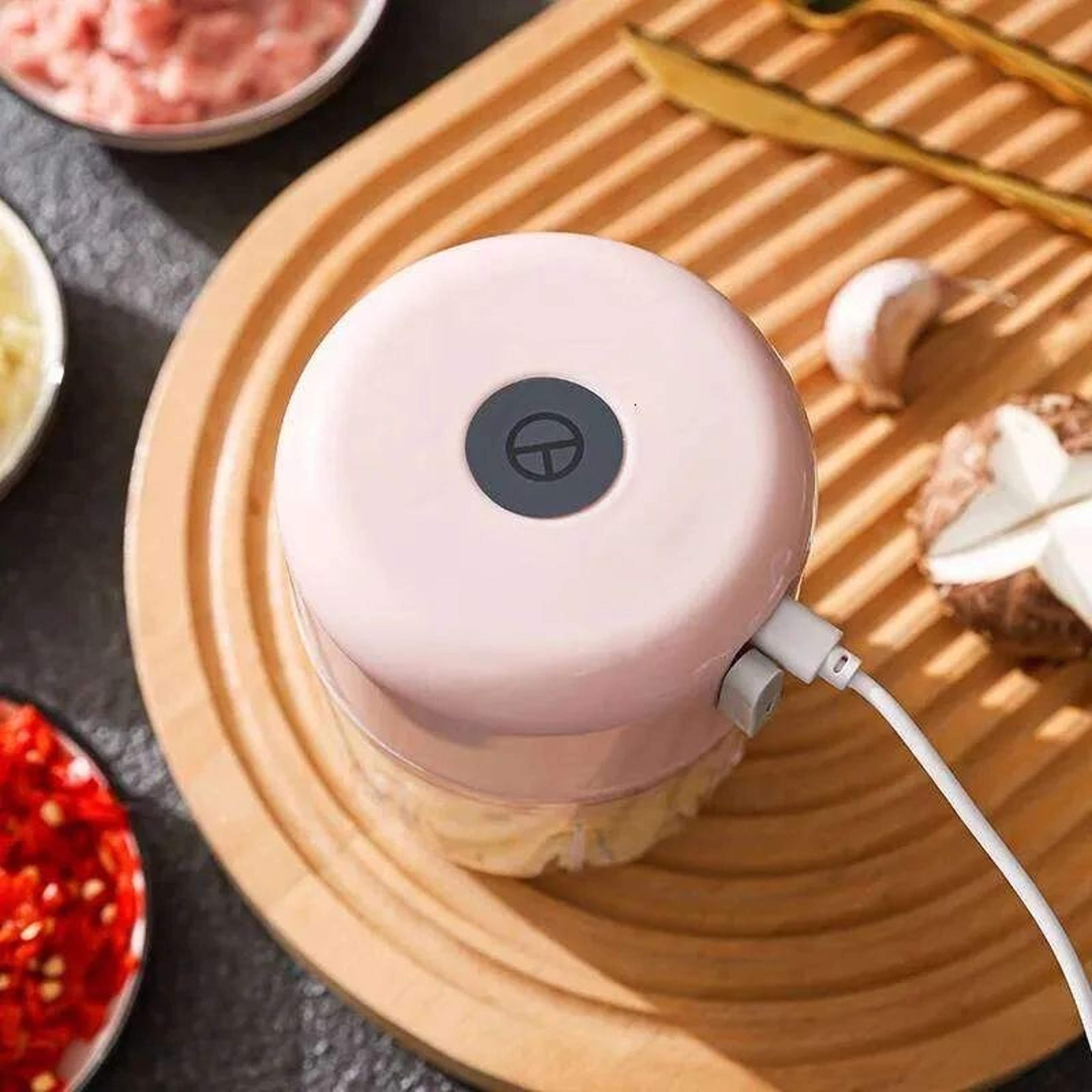 Mini Electric Food Grinder USB Rechargeable Garlic And Vegetable Chopper 1