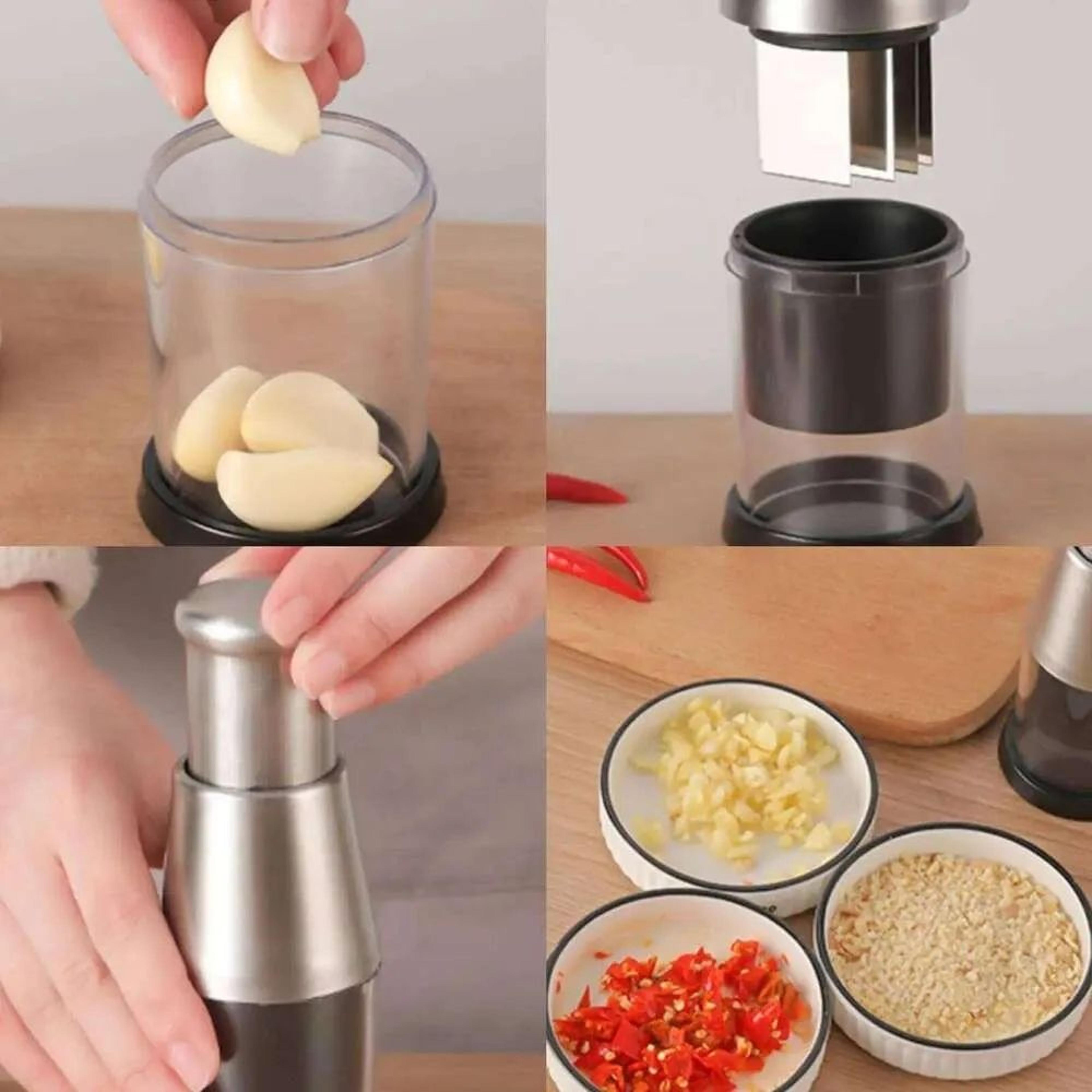 Stainless Steel Manual Food Chopper For Vegetables Onions And Garlic 3